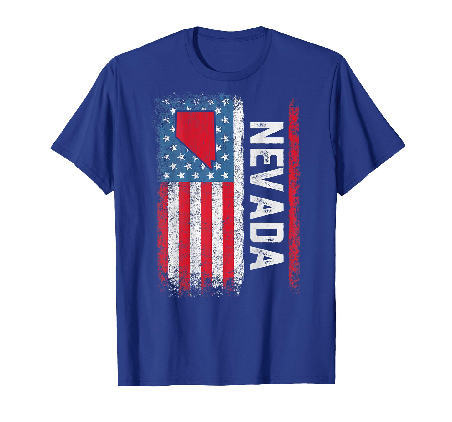 Vintage Nevada State USA Flag Shirt Nevada (On Back) T-Shirt
