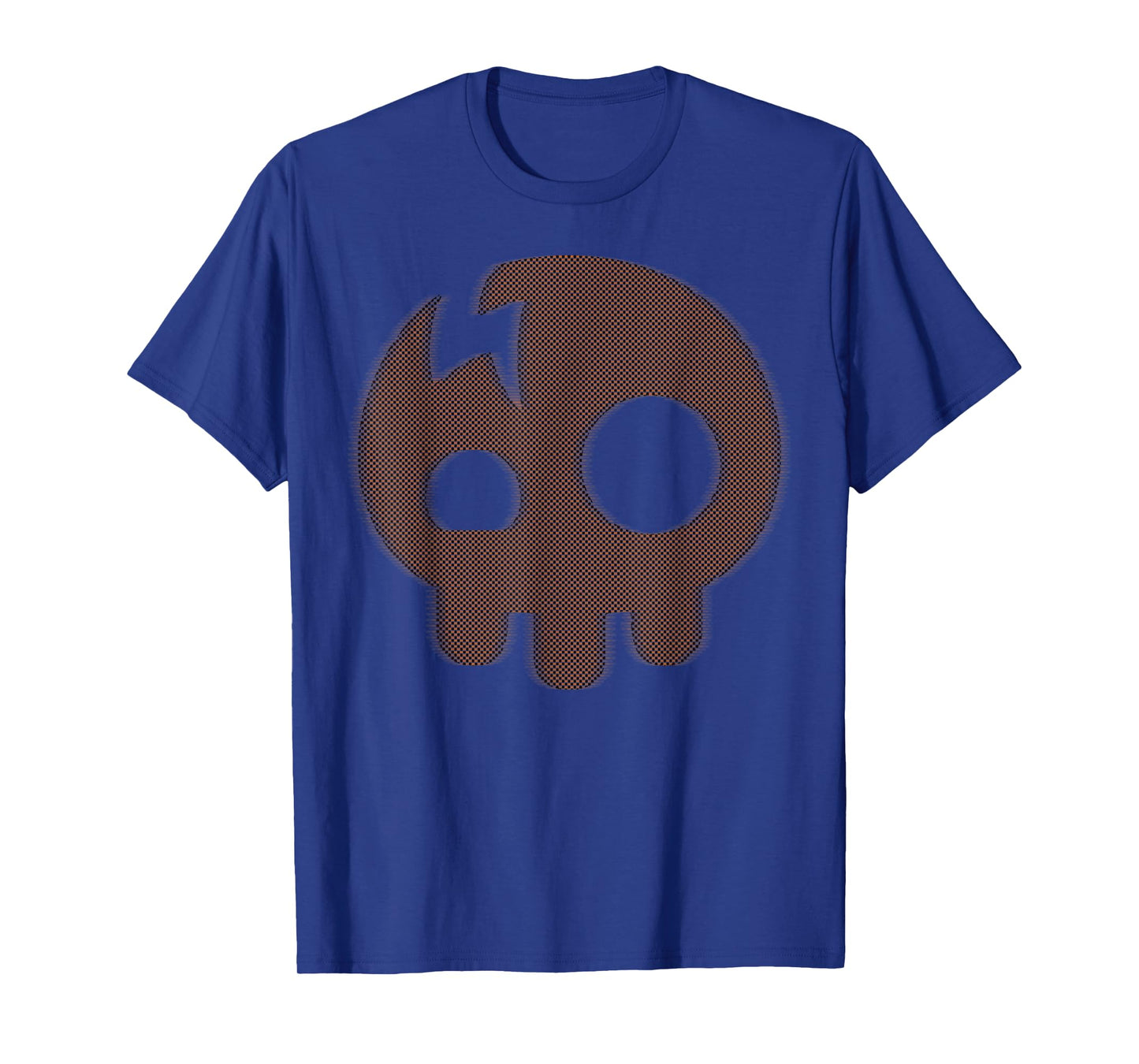 The Living Tombstone – Motion Blur Skull Orange T-Shirt