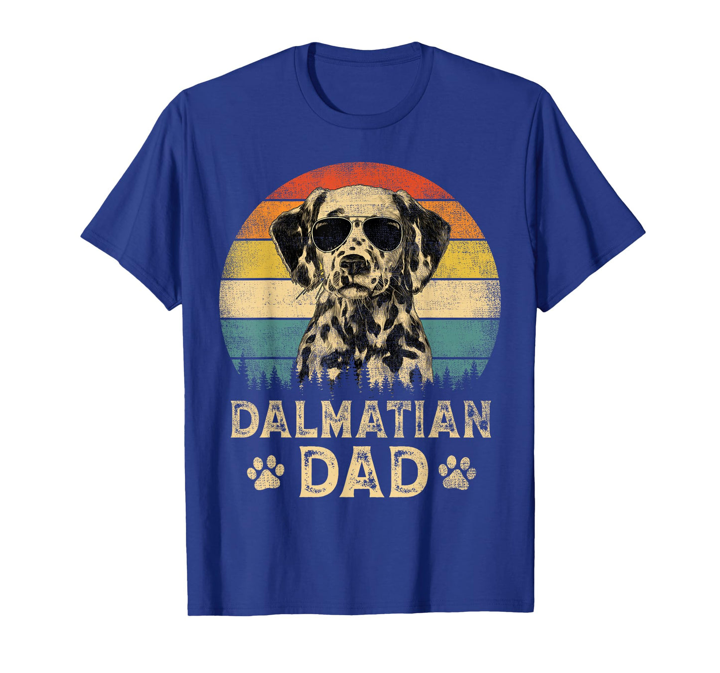 Vintage Dalmatian Dad Dog Lovers Father's Day Tee T-Shirt