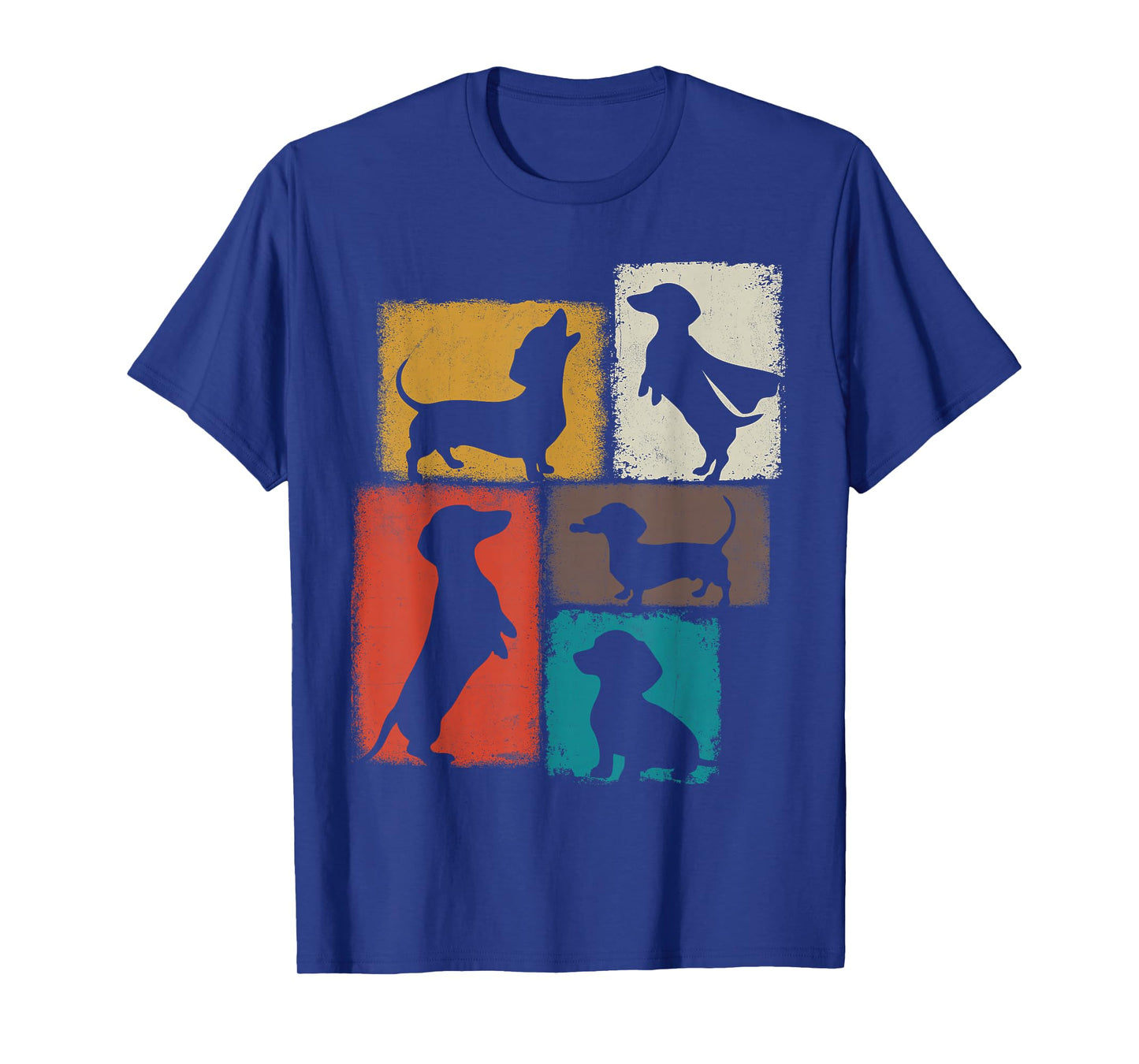 Weenie Vintage Collage Dachshund Dad Mom God Lover T-Shirt