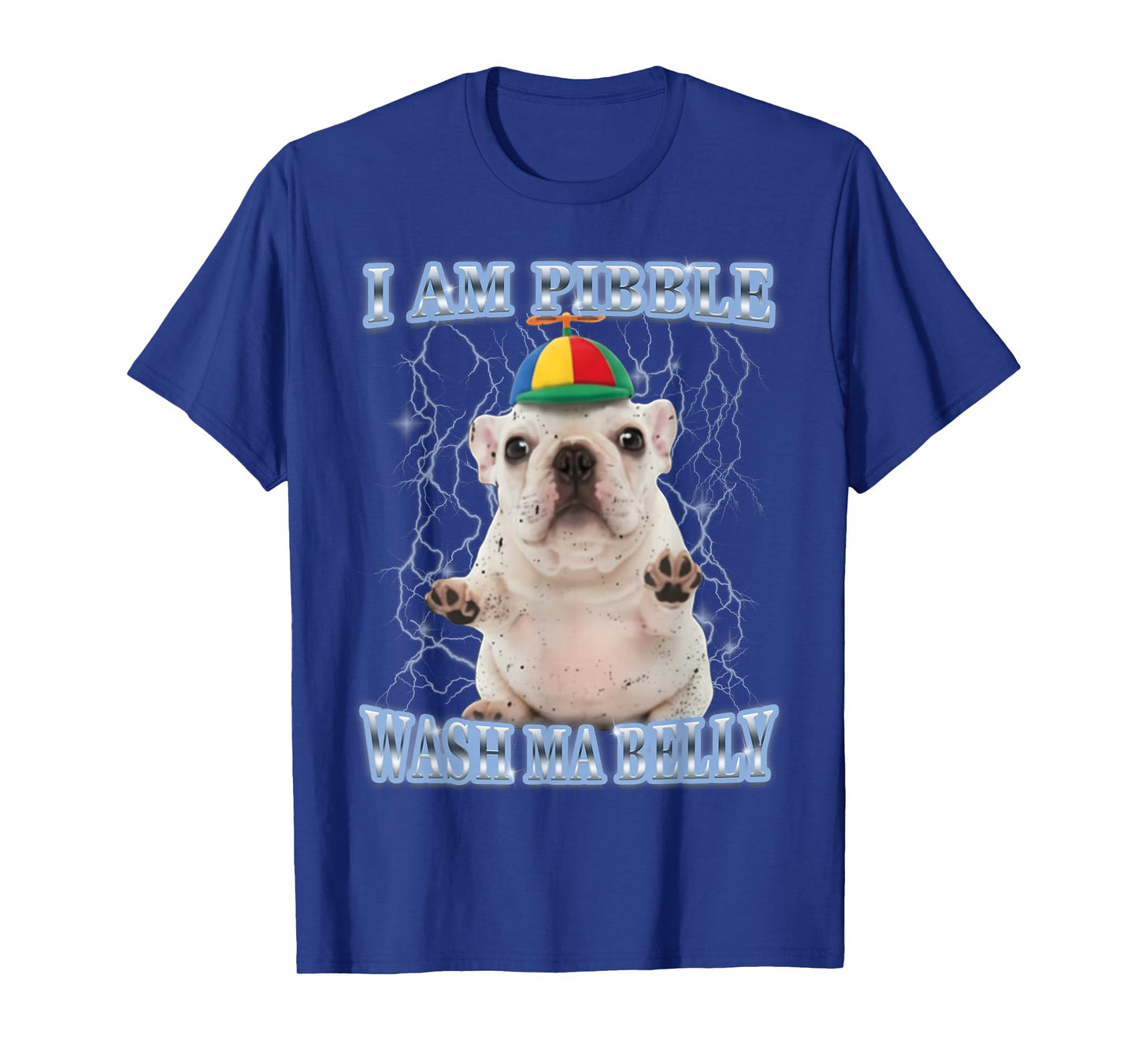 I am Pibble Dog Puppy Wash Clean My Belly Funny Meme T-Shirt