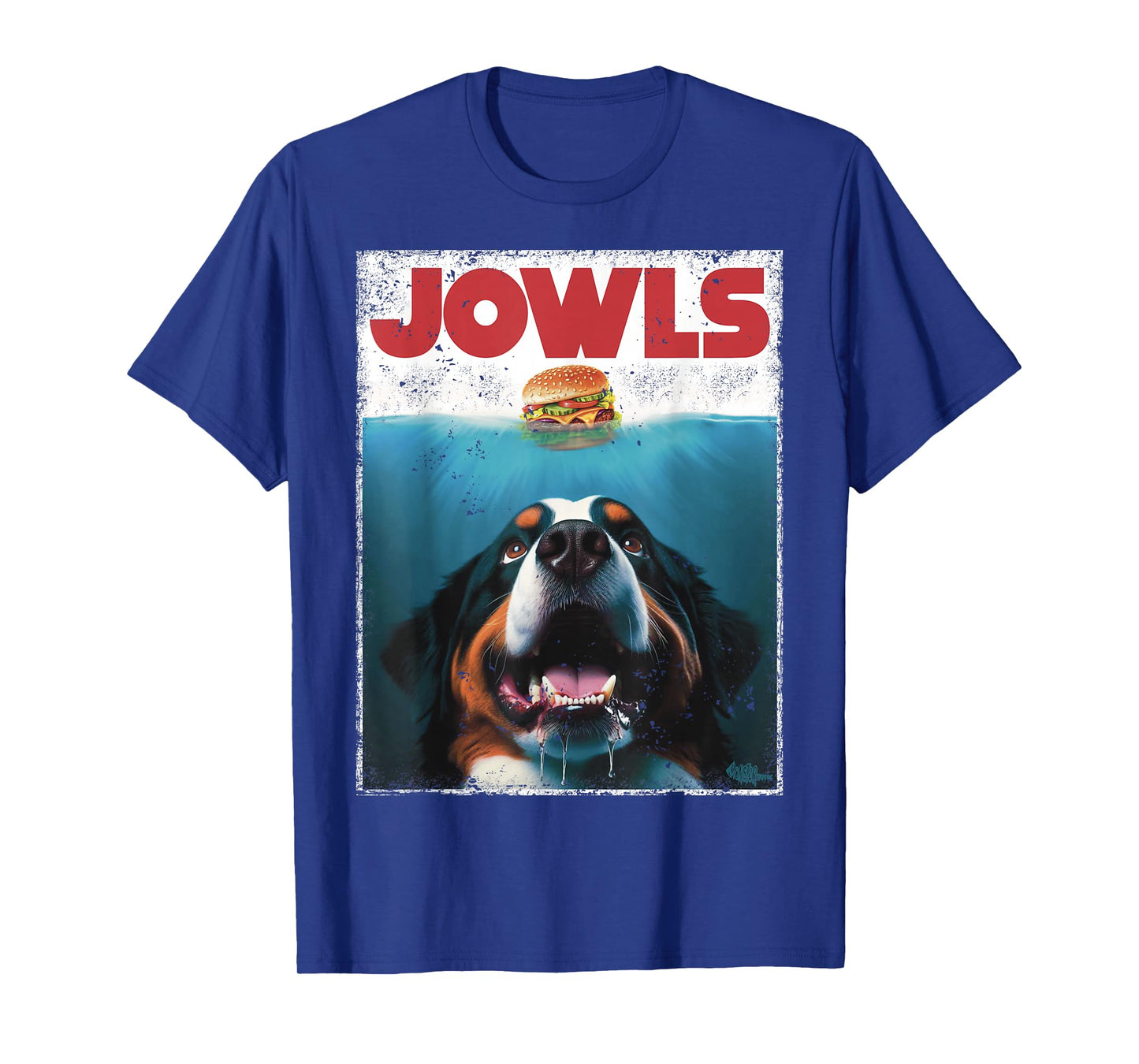 Funny Berner Jowls Burger Bernese Mountain Dog Mom, Dog Dad T-Shirt