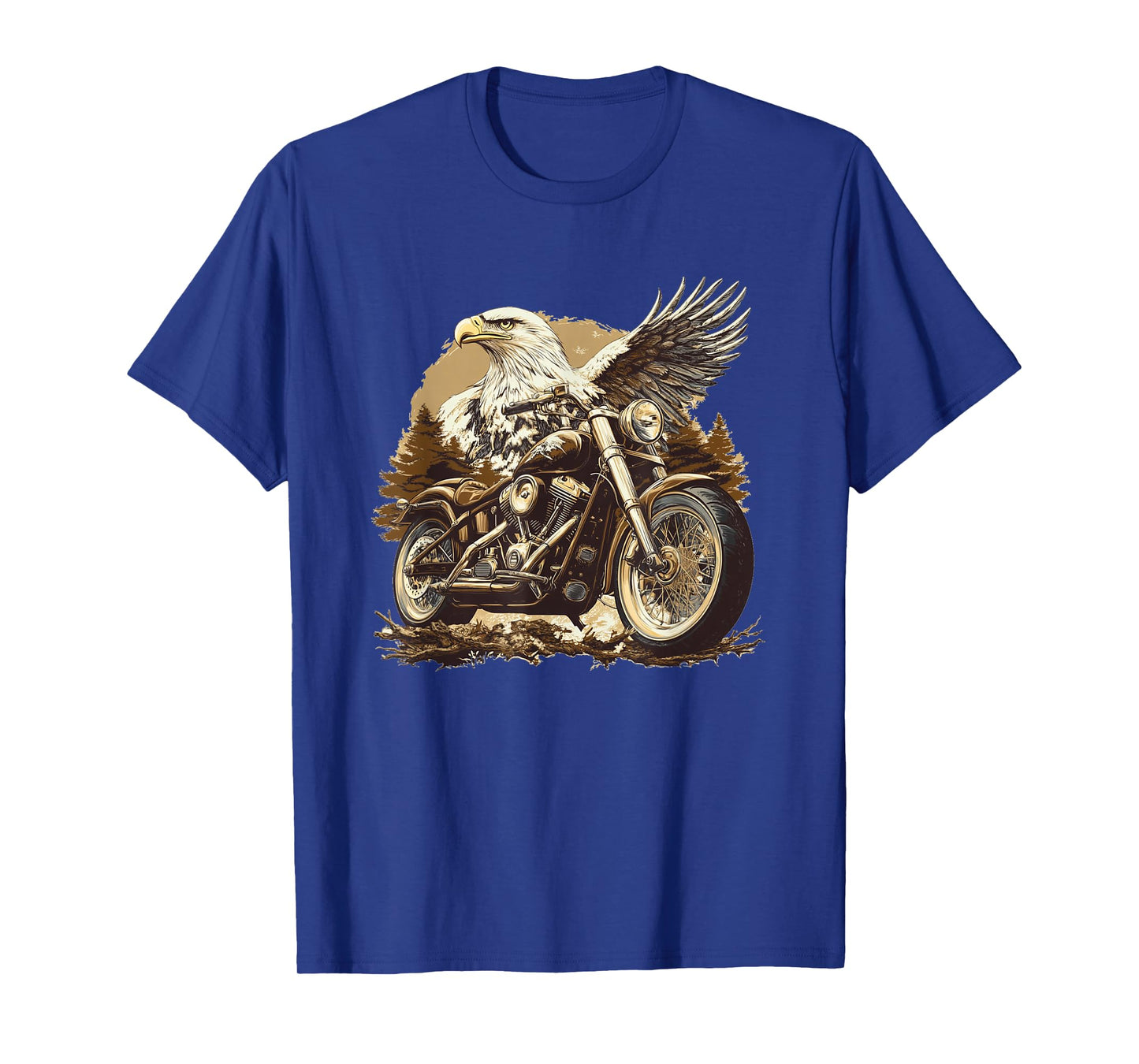 Nice Eagle Biker Costume for Motorcycle Lovers T-Shirt