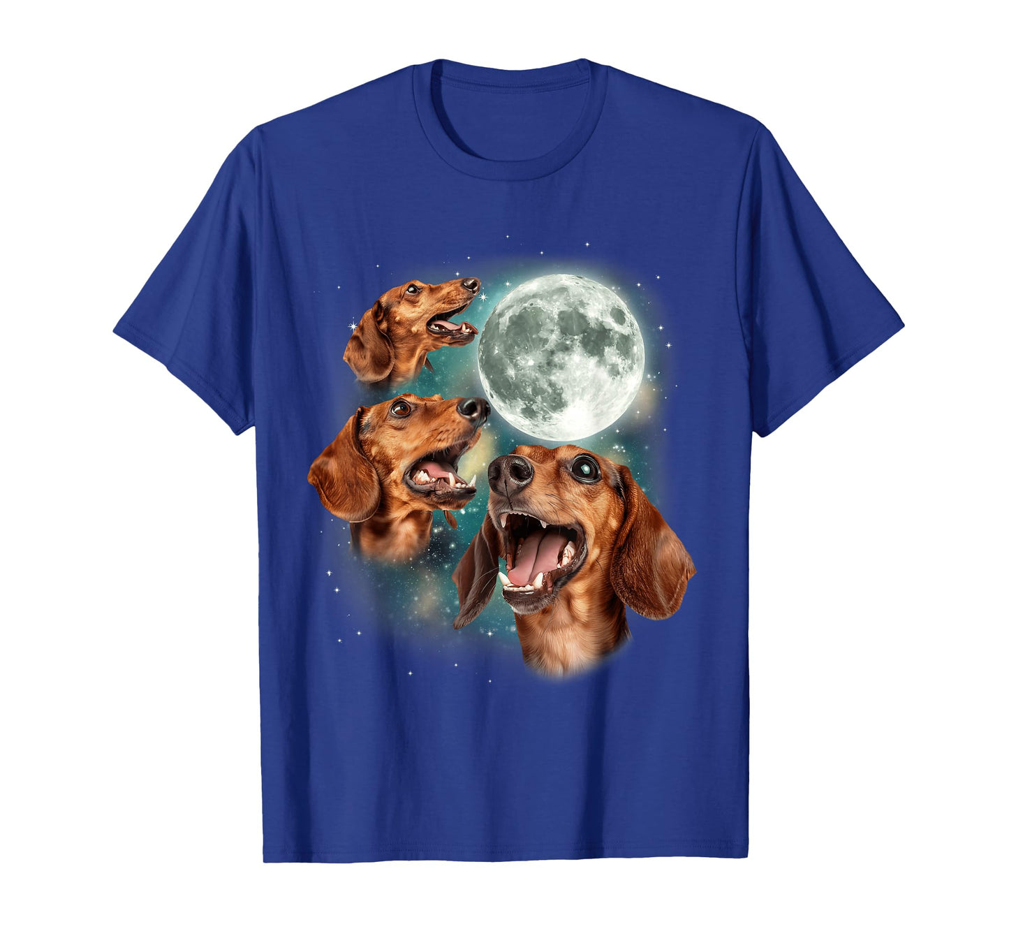 Three Dachshund Moon | 3 Wiener Pups Dog Lover Dachshund Pet T-Shirt