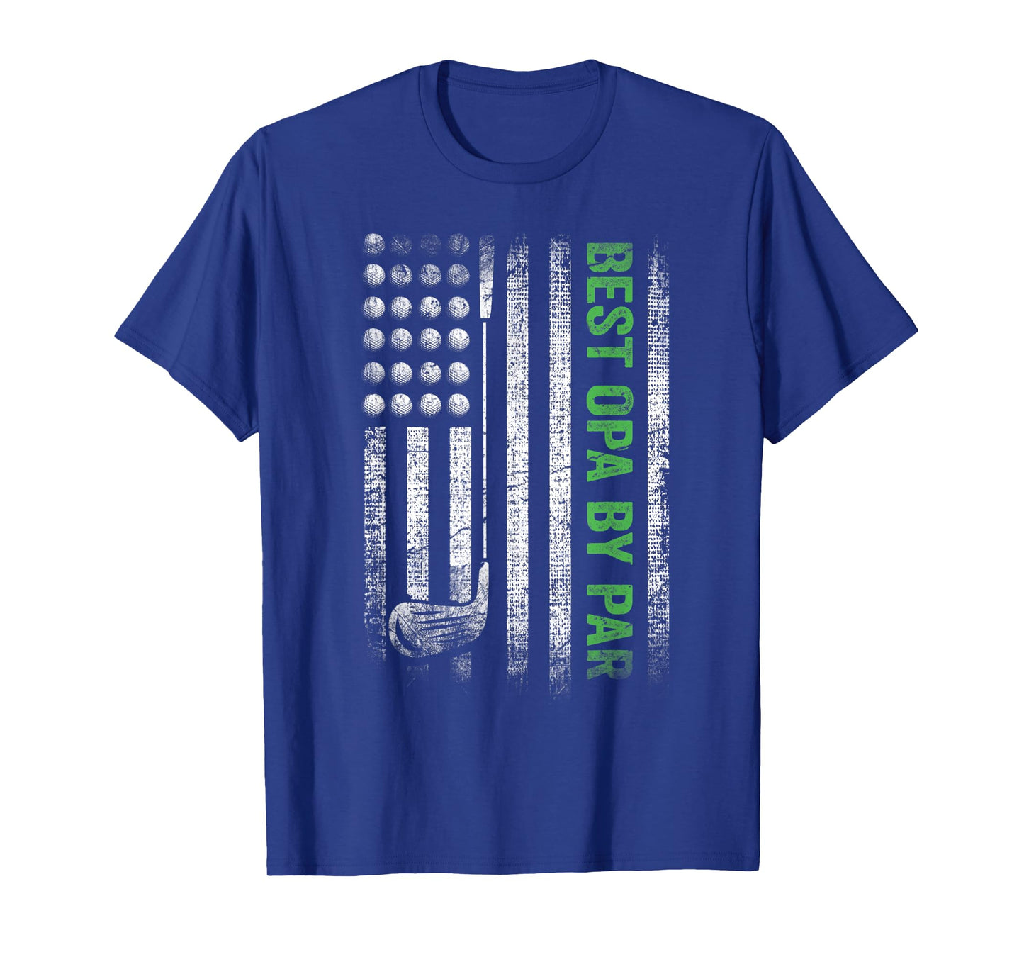 Mens Funny Best Opa By Par Father's Day Golf T-Shirt