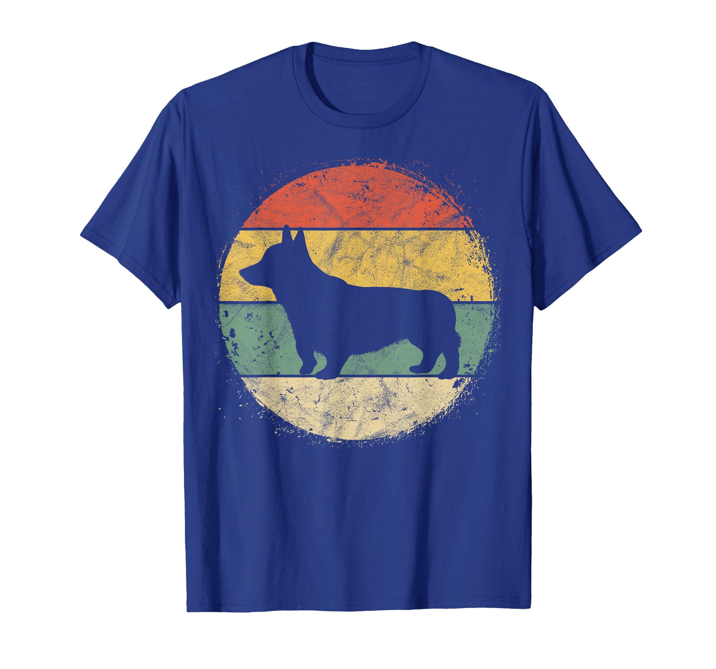 Circular Retro Corgi Owner Gift Welsh Corgi Dad Pet Mom T-Shirt