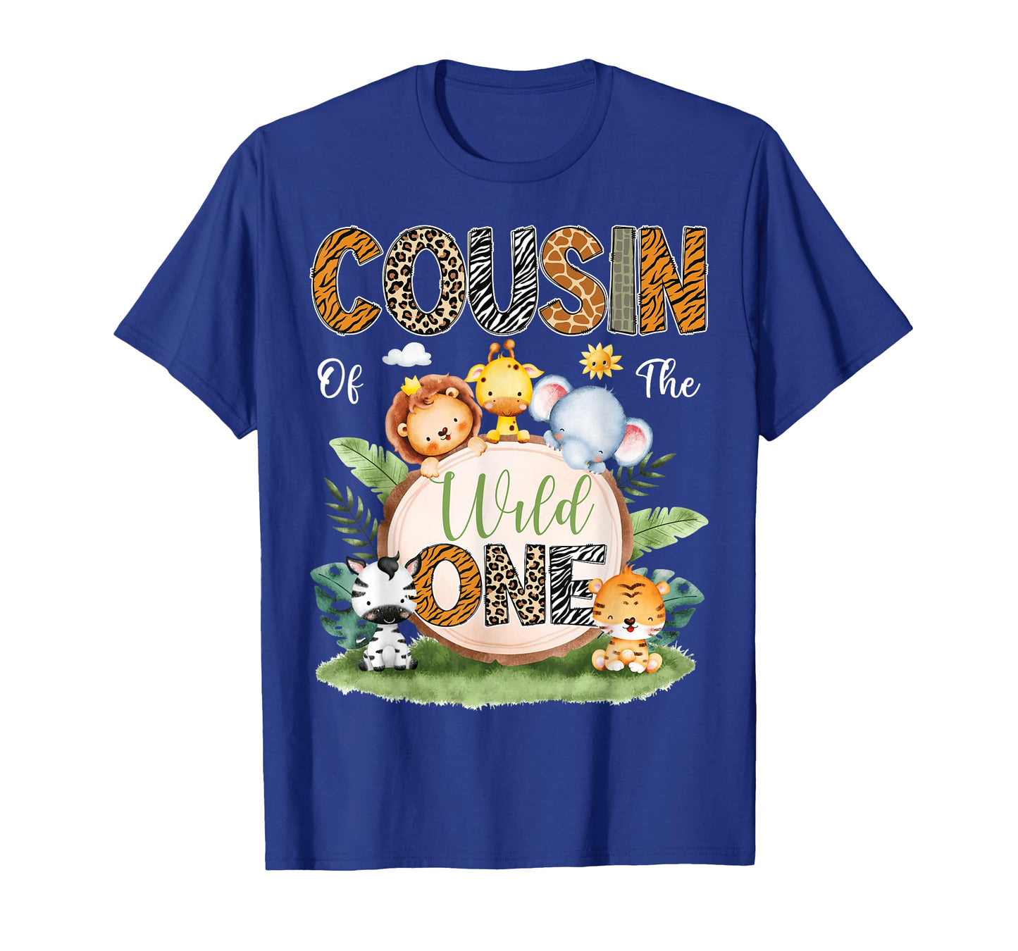 Cousin Of The Wild One 1St Birthday Kids Safari Jungle T-Shirt