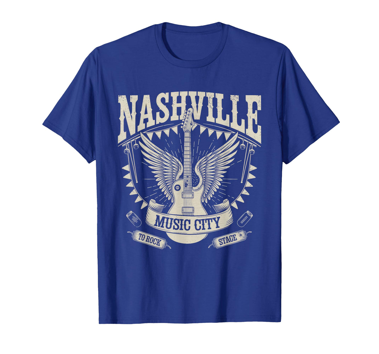 Nashville Music City Tshirt Women Men Tennessee Rock Country T-Shirt