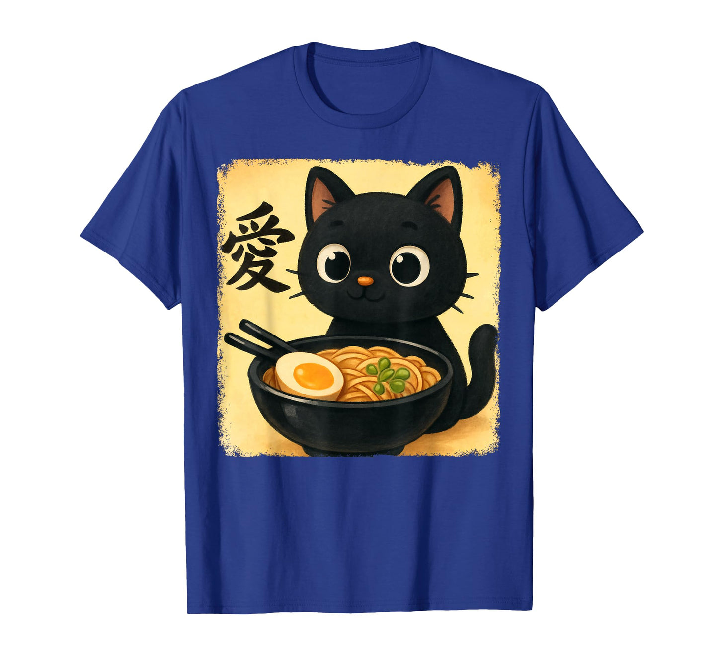 Funny Cat Ramen Graphic Japanese Kawaii Manga Anime T-Shirt