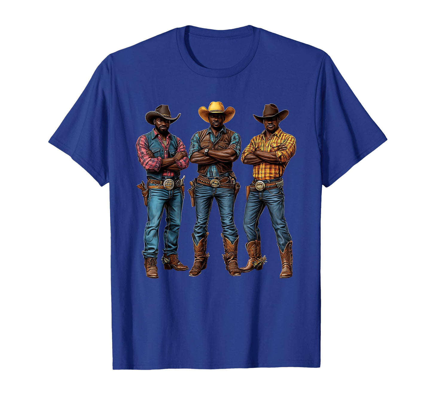 Black African American Cowboy Western Country Texas Rodeo T-Shirt