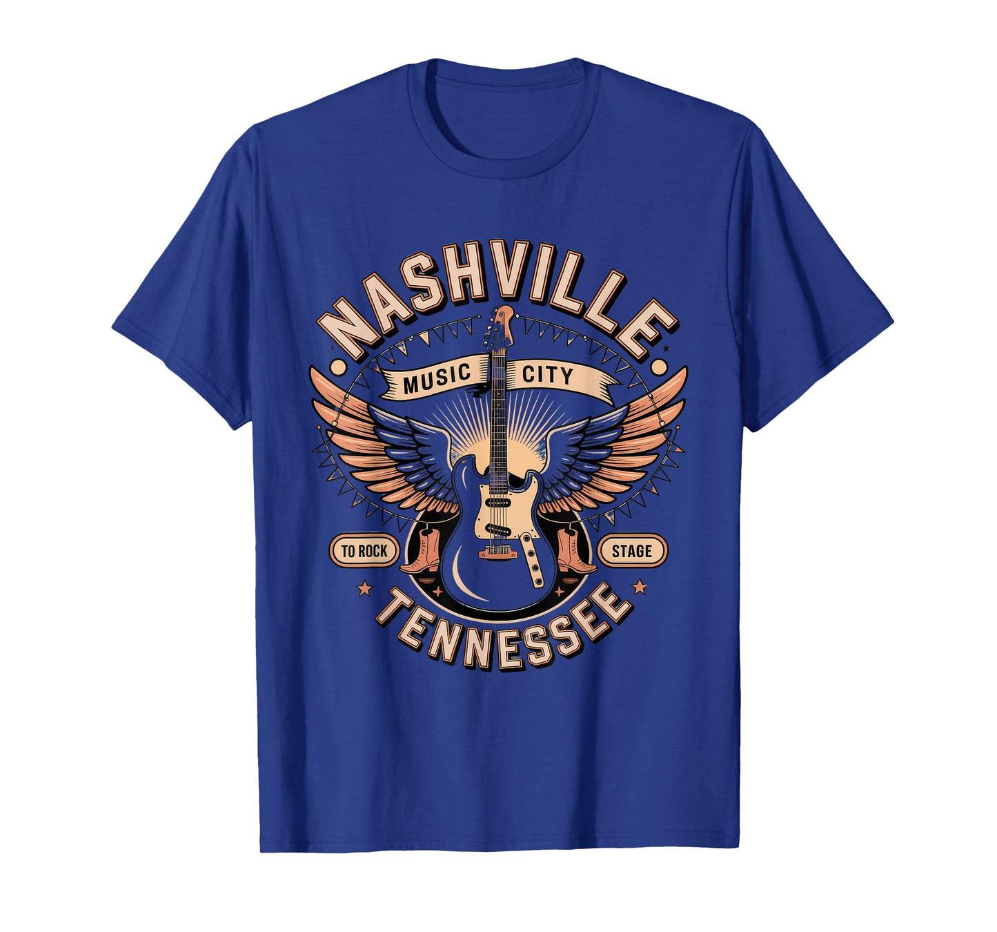 Nashville Music City Tshirt Women Men Tennessee Rock Country T-Shirt