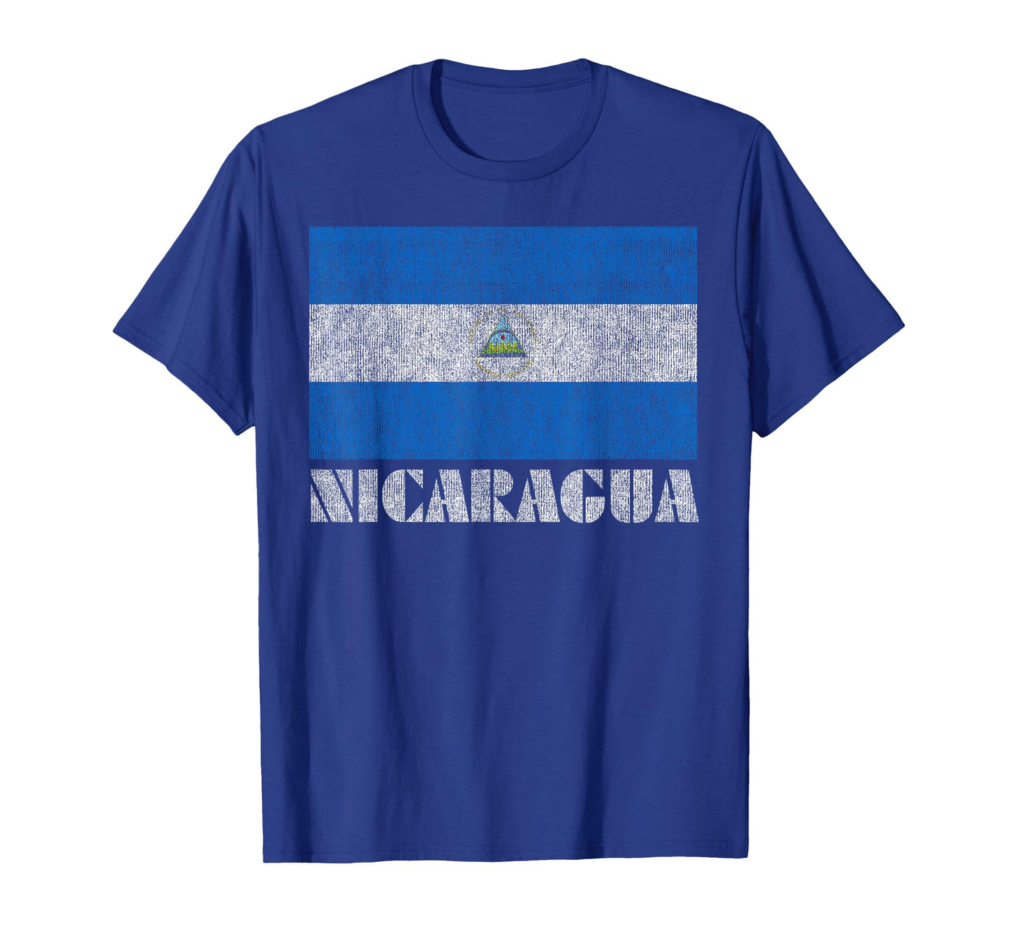 Nicaragua Flag Shirt Retro Vintage Country Men Women Gift T-Shirt