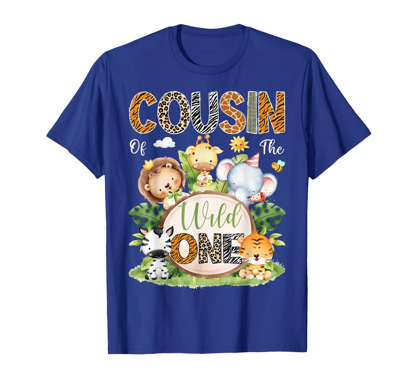 Cousin Of The Wild One 1St Birthday Kids Safari Jungle T-Shirt
