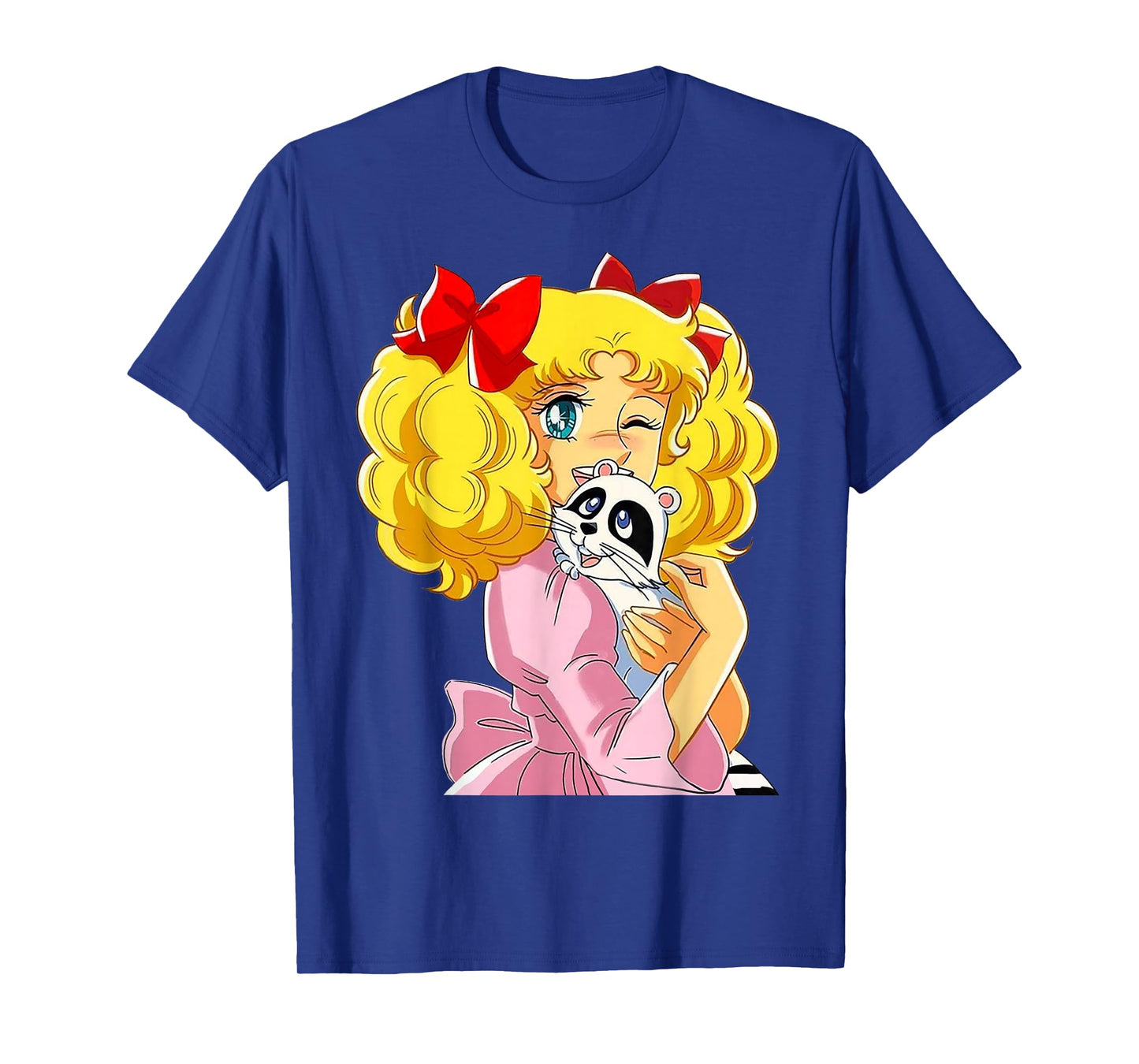 Candy Candy and Raccoon Retro Japanese Vintage 80s Anime T-Shirt