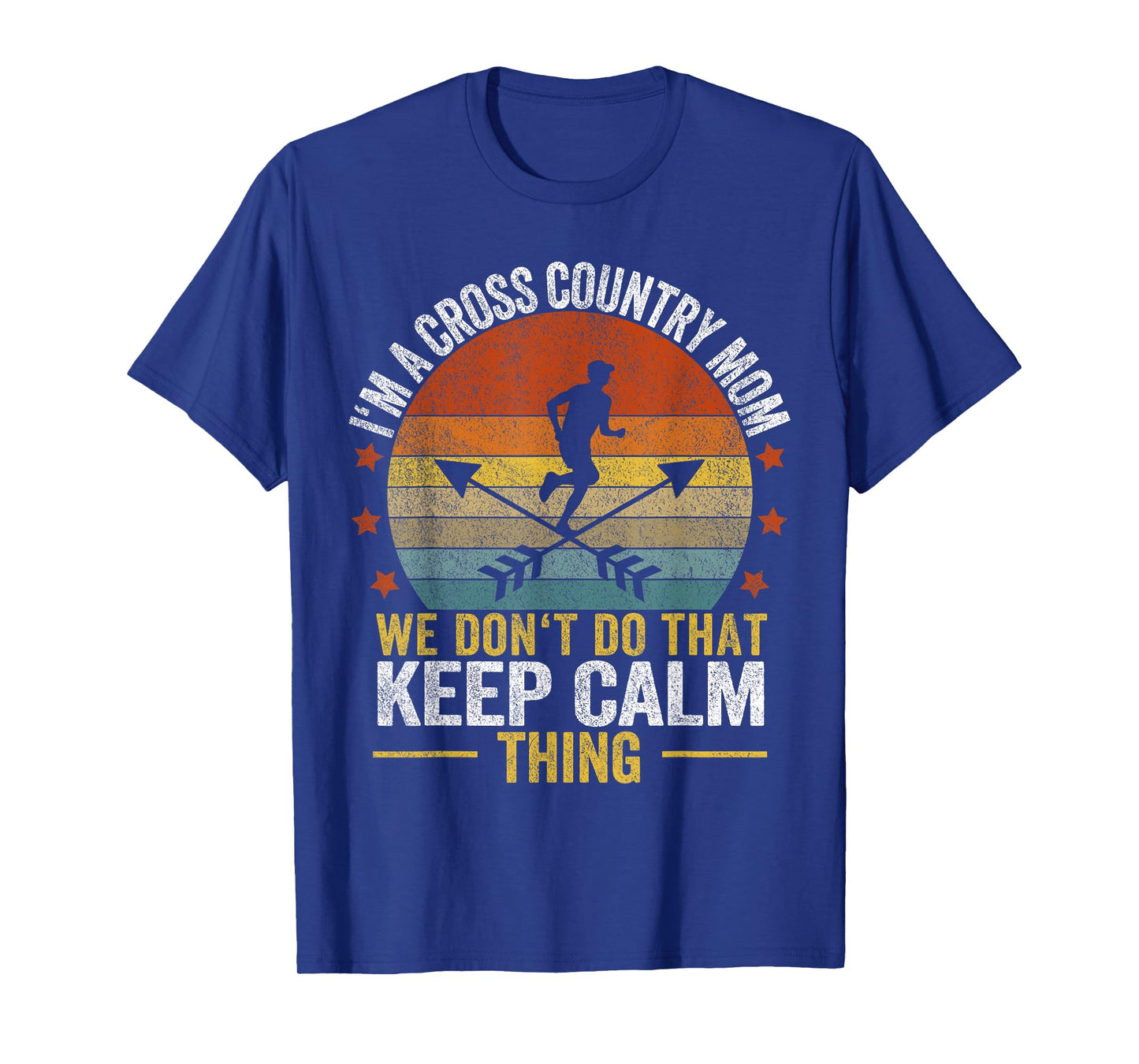 Funny Cross Country Mom Quote Cross Country Running Retro T-Shirt