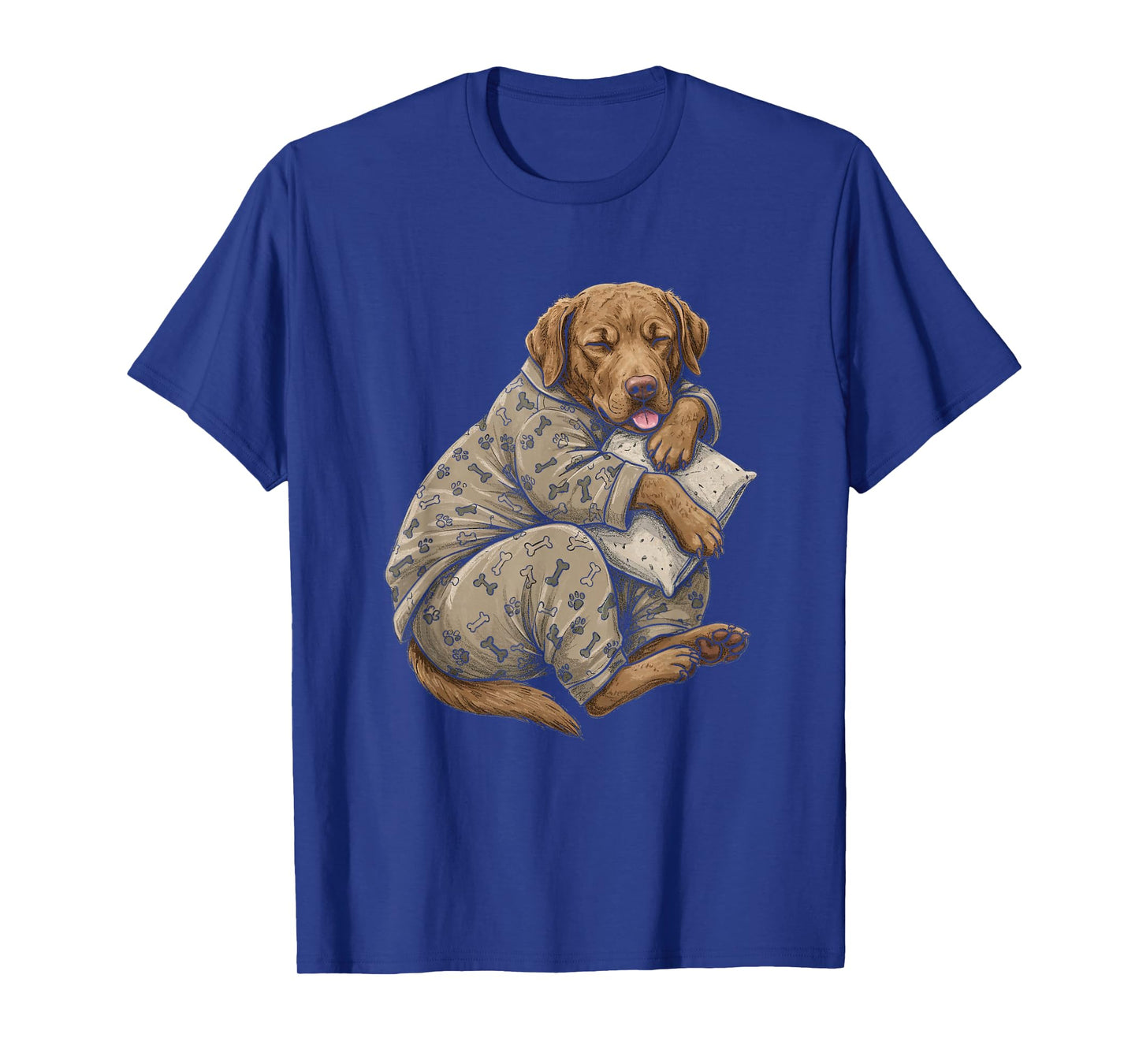 Funny Sleepy Chesapeake Bay Retriever Pajama Men Women Kids T-Shirt