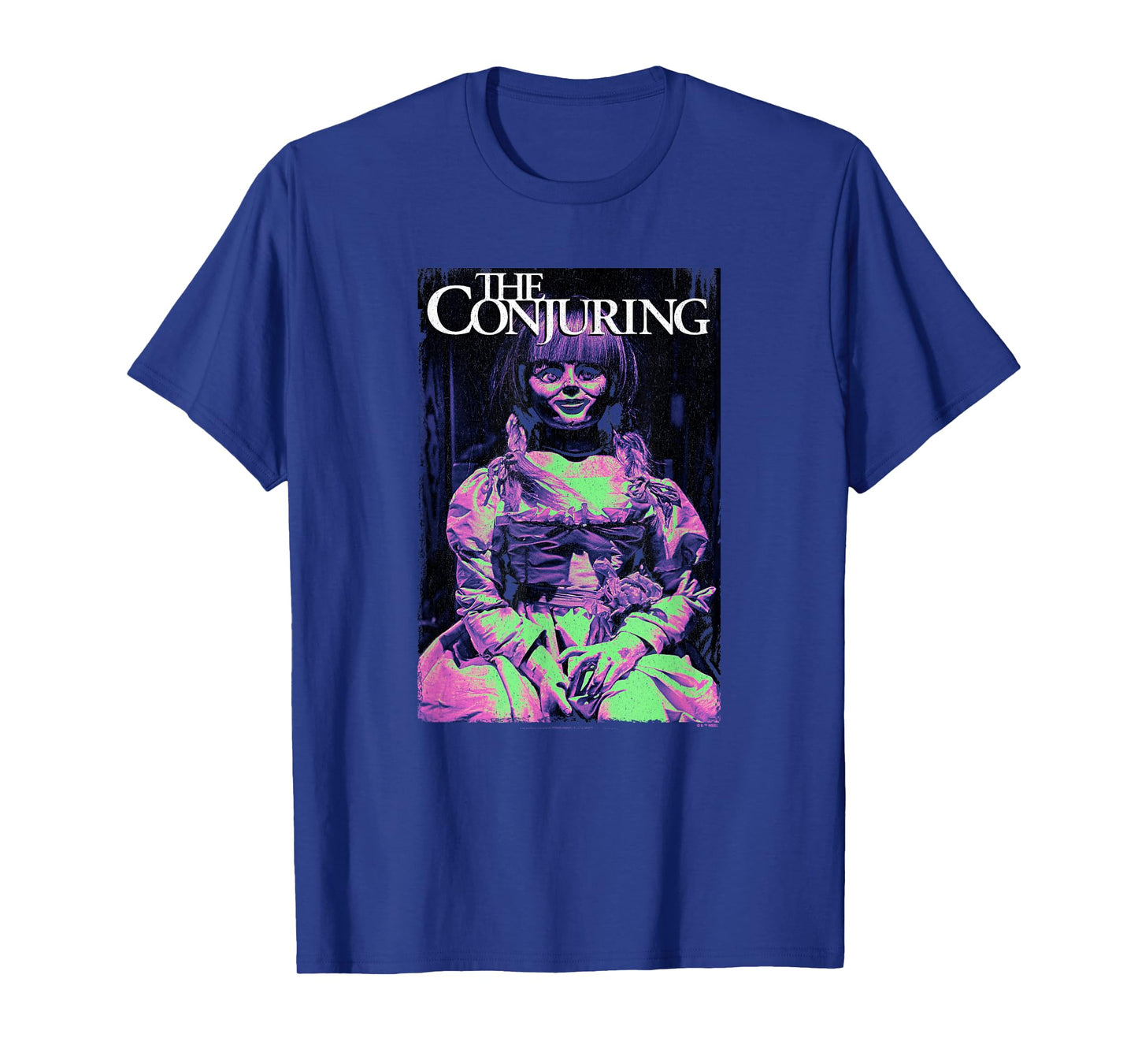 The Conjuring Iconic Annabelle Doll Distressed Big Poster T-Shirt