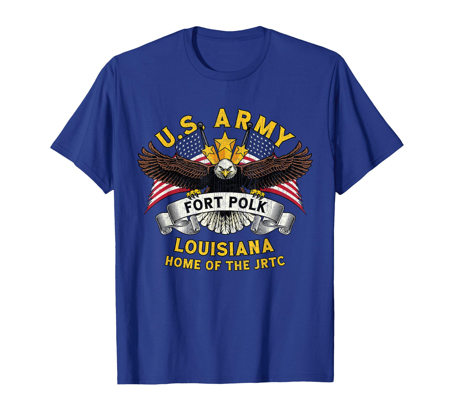 Fort Polk Louisiana LA Vintage Military Base Veterans Day T-Shirt