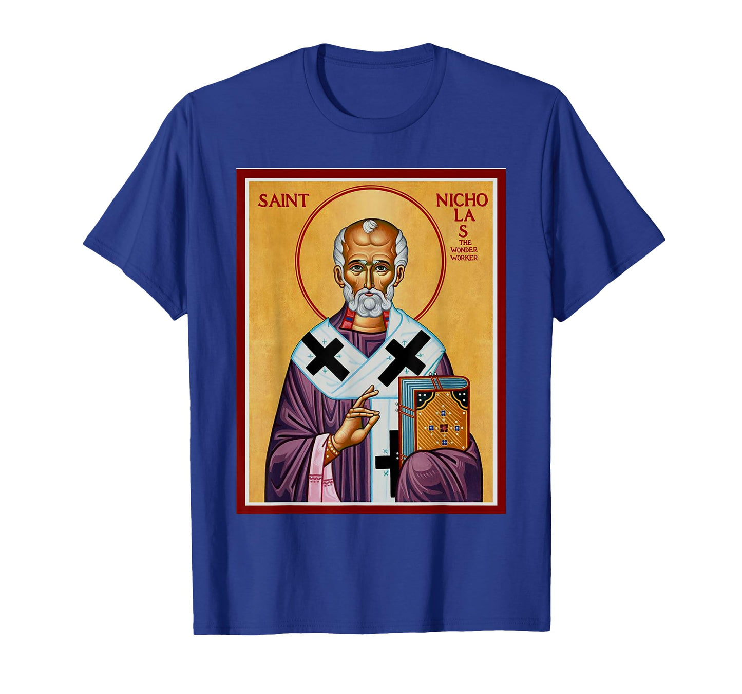 Saint Nicholas of Myra Eastern Orthodox Byzantine Art Church T-Shirt