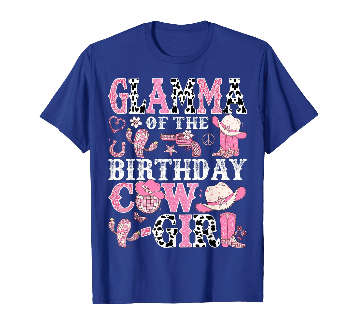 Glamma Of The Birthday Cow-Girl Rodeo CowGirl Birthday T-Shirt