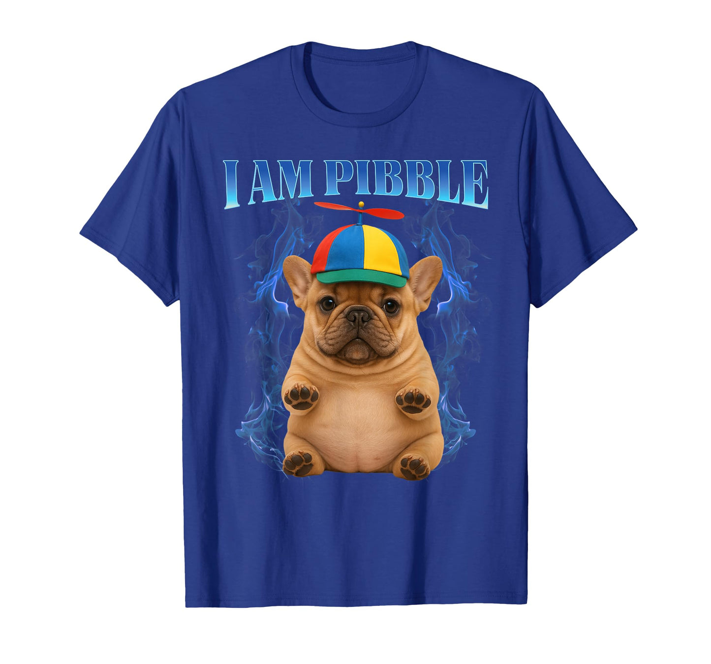 I am Pibble Wearing a Propeller Beanie hat Funny Pibble T-Shirt