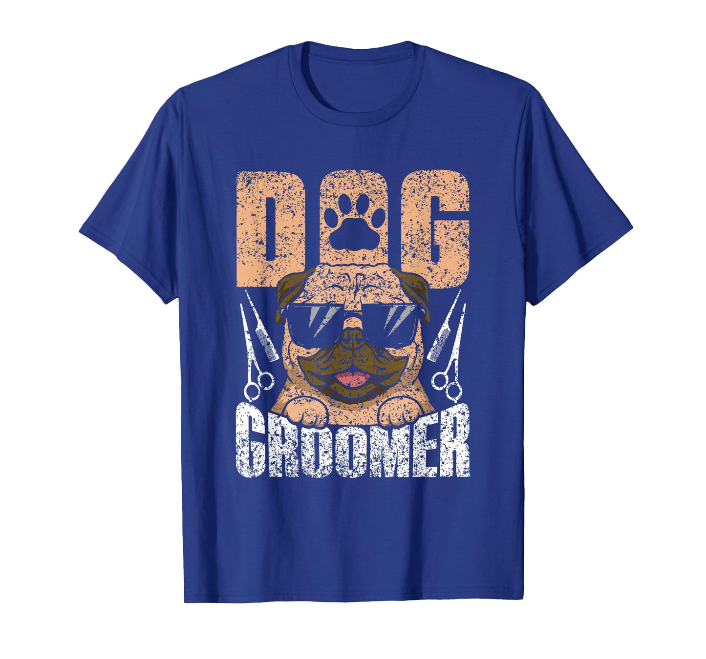 Grooming Job Puppy Dog Groomer Black Dog Print T-Shirt, Unisex-Adults, Small, Short Sleeve