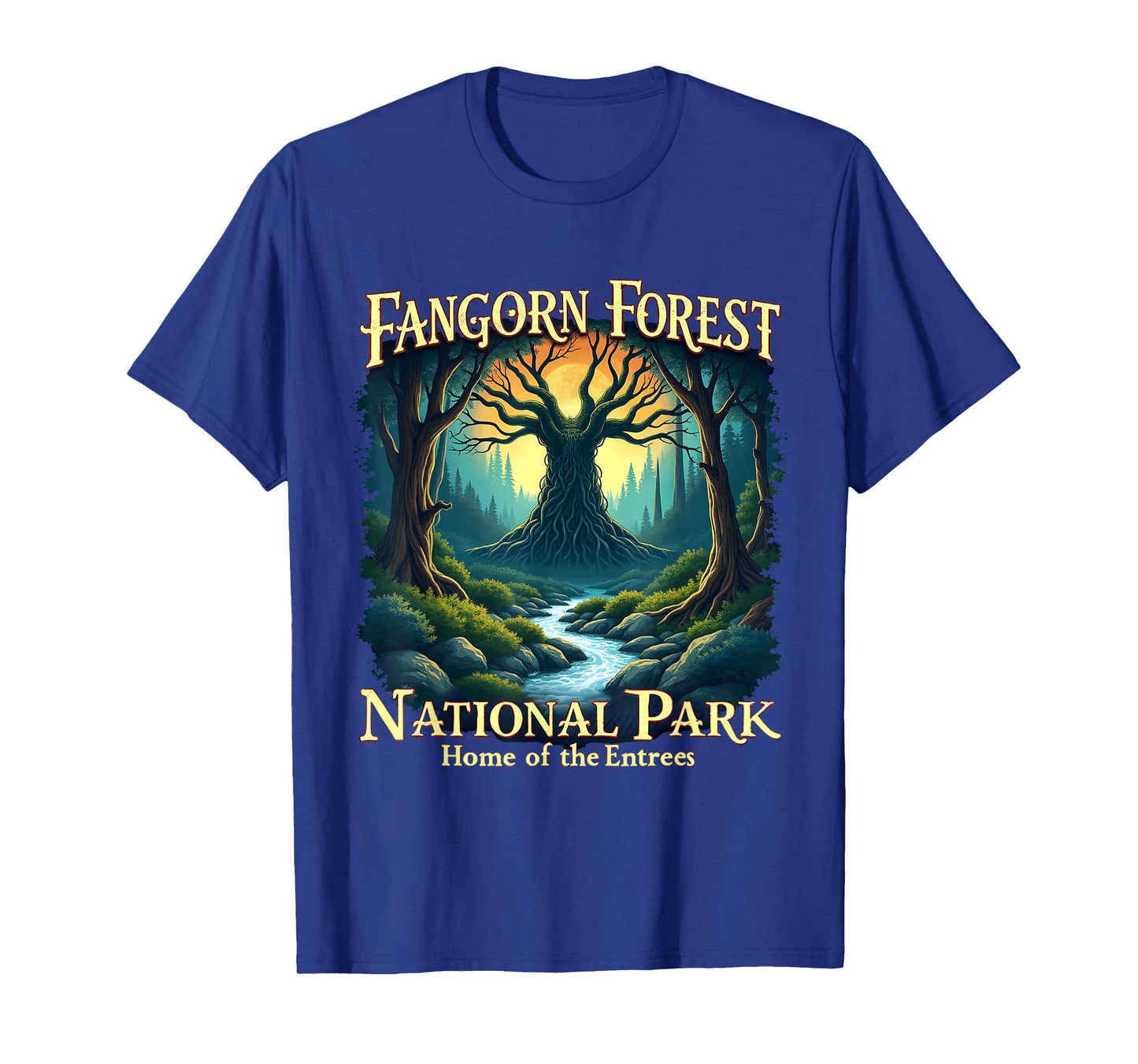Vintage Fangorn Forest National Park Home Entrees T-Shirt