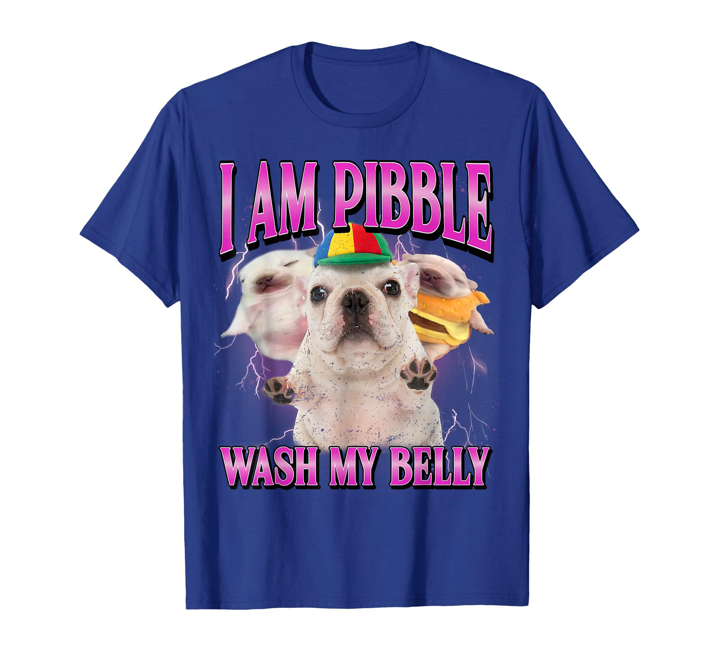 I am Pibble Dog Puppy Wash Clean My Belly Funny Dog Meme T-Shirt