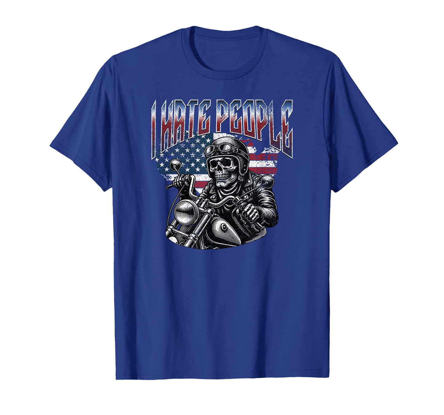Love America I Hate People Shirt Funny Bootleg USA Flag Gift T-Shirt