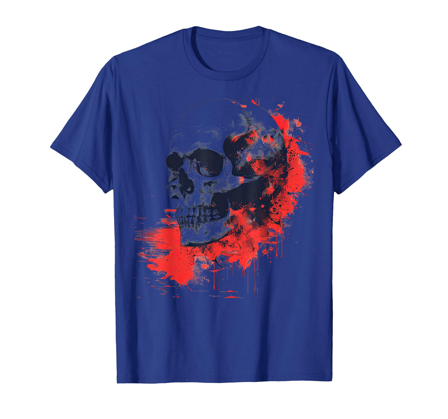 Halloween Maroon and Ebony Splatter T-Shirt