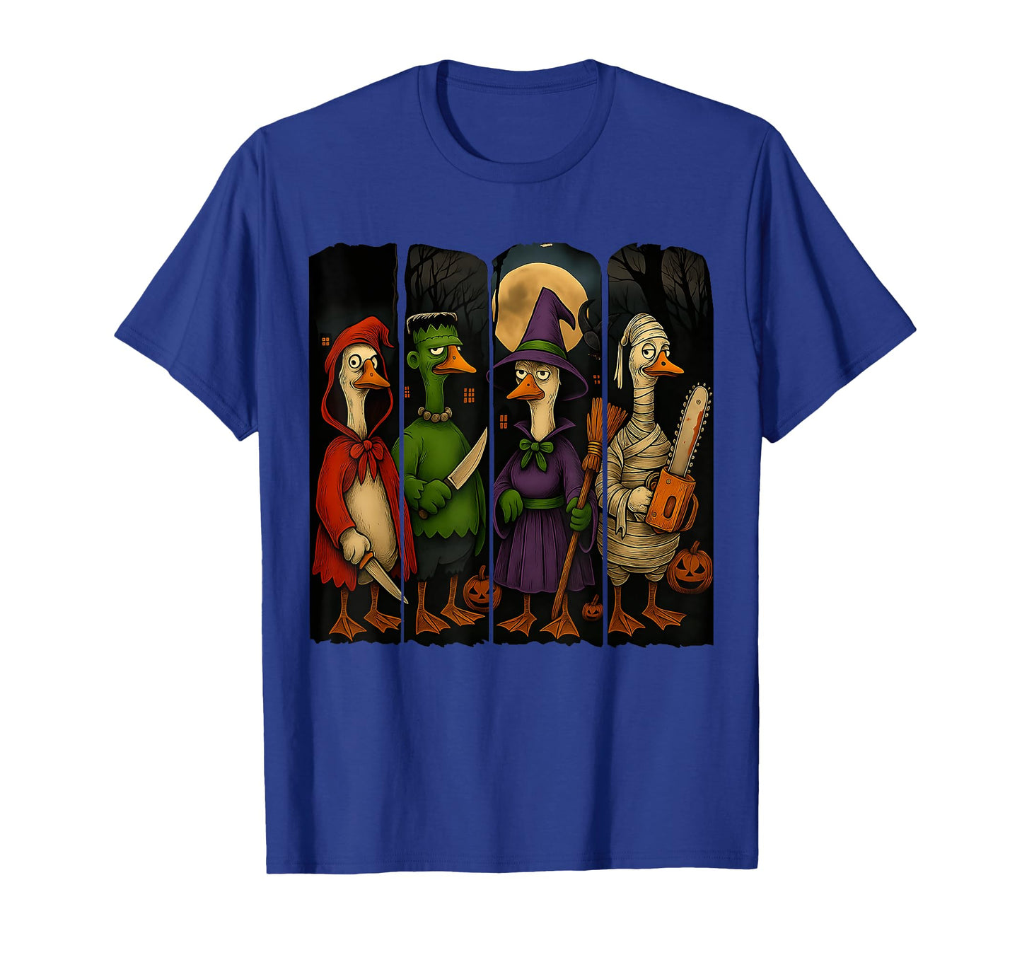 HUGvyn Halloween: Goose Horror Spooky Ghost Goose Movie Fall T-Shirt