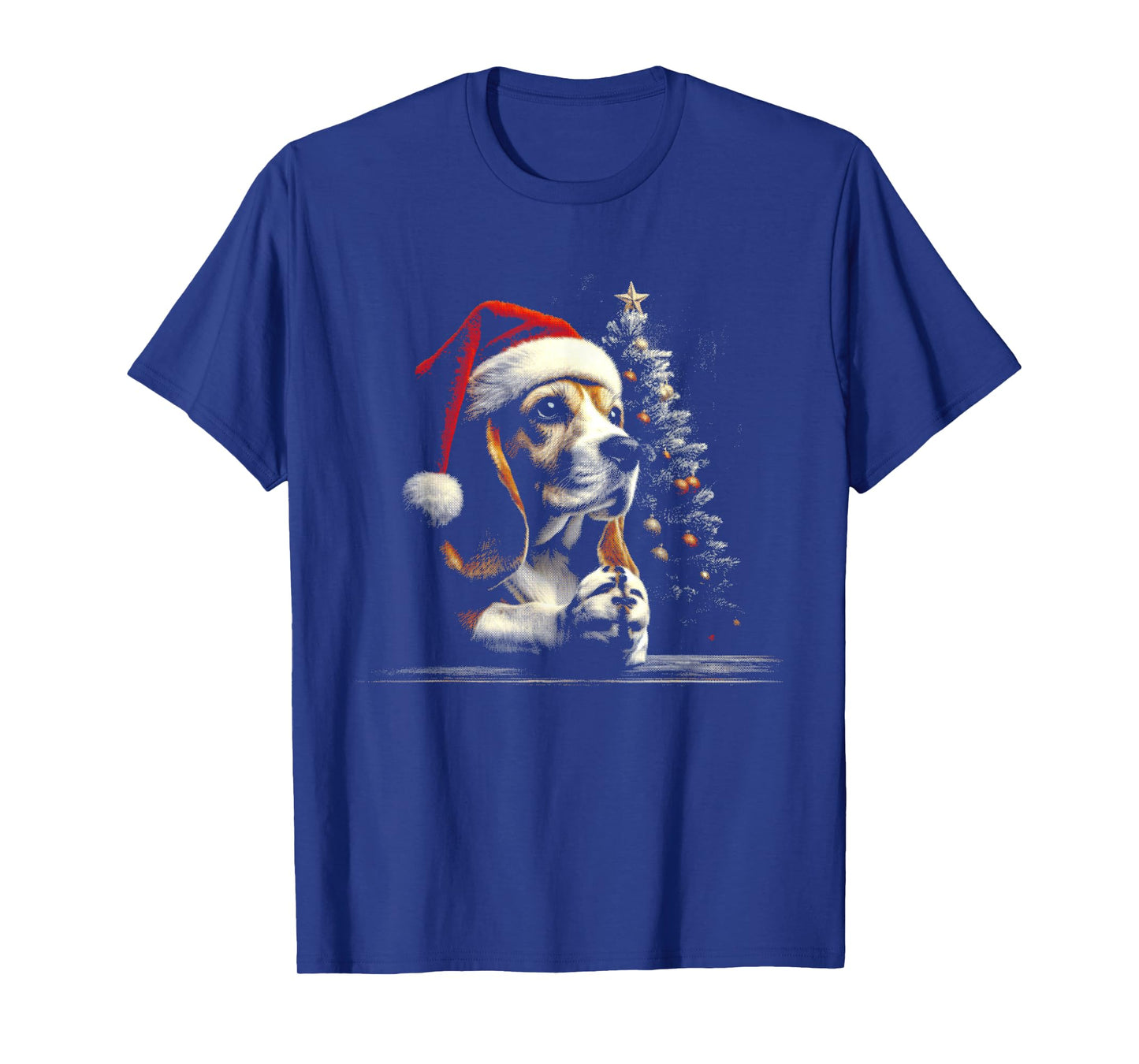 Beagle Santa Hat - Funny Cute Dog Xmas Christmas Lover T-Shirt