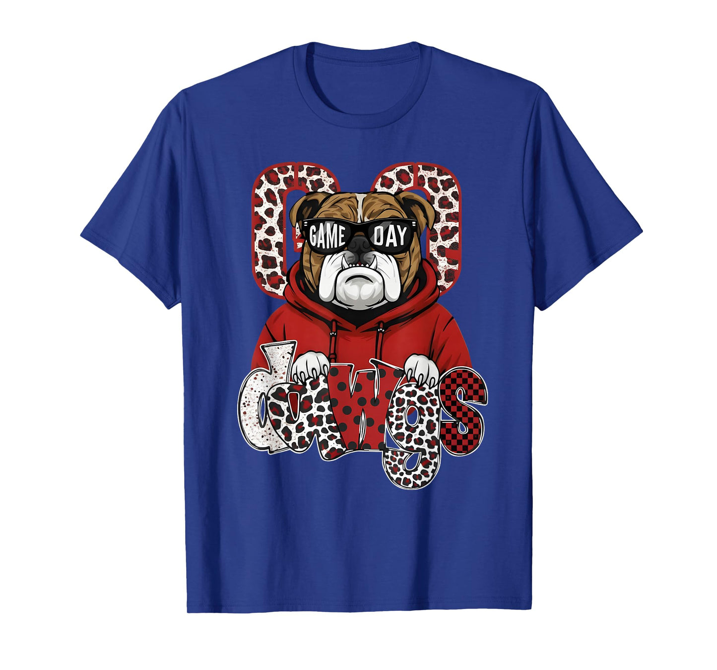 Retro Game Day Go Dawgs Pride Bulldog Name for Men Women Kid T-Shirt