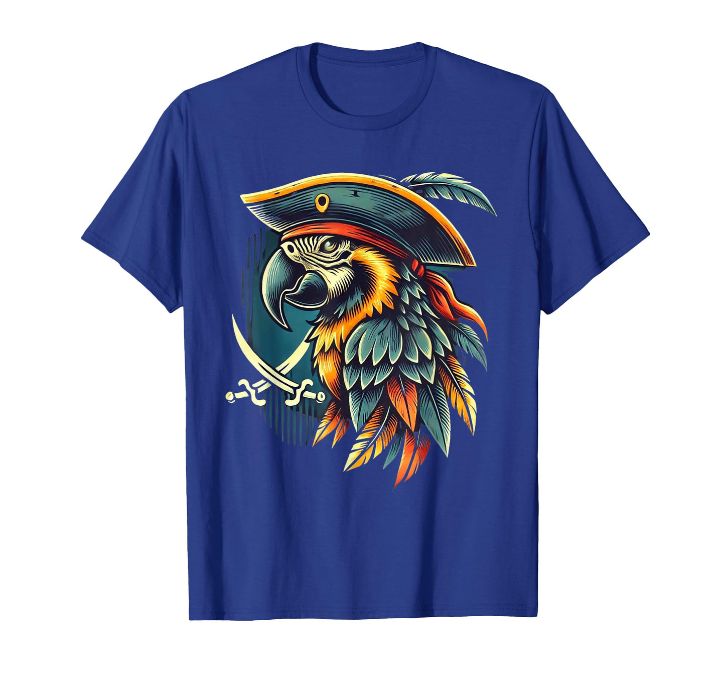 Parrot Pirate Freebooter Jolly Roger Pirate Parrot T-Shirt