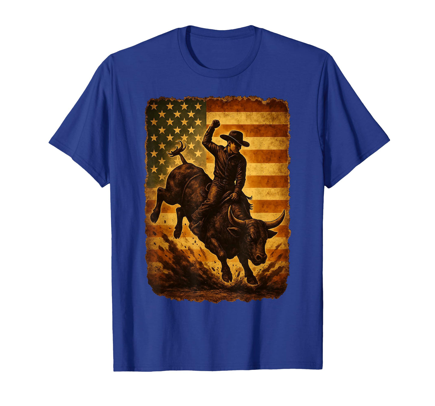 Rodeo Cowboy Bull Rider Western Rustic Gift Men Women Kid T-Shirt