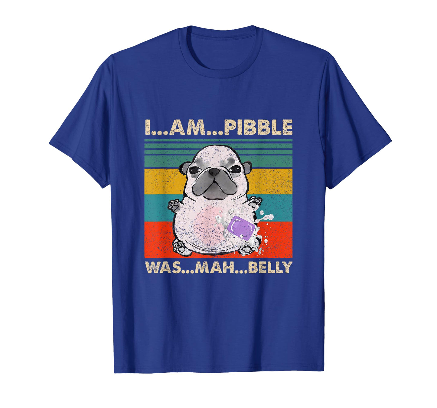 I Am Pibble Wash My Belly Pit Bull Meme Funny Dog Brainrot T-Shirt