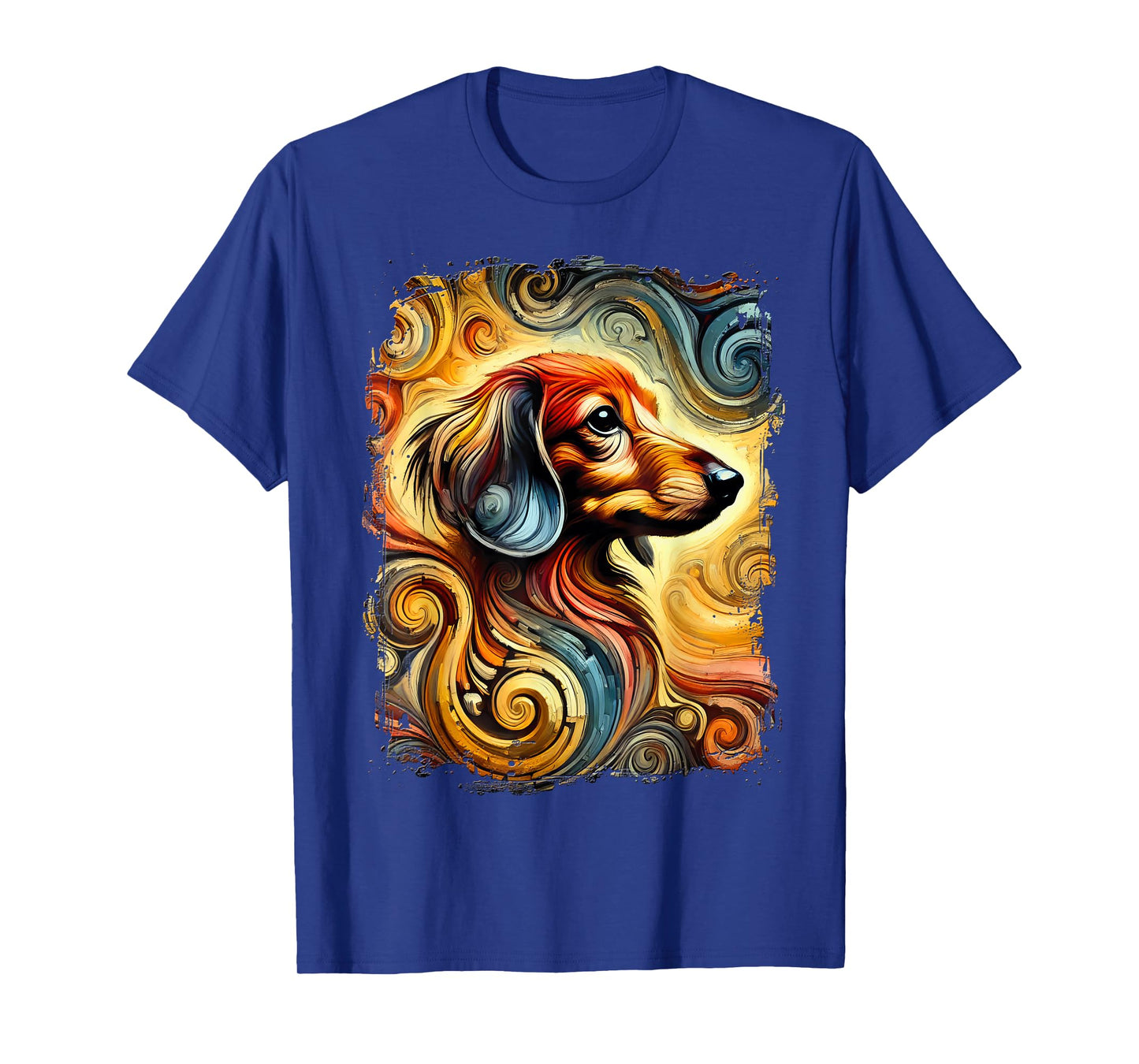 Cute Dachshund Colourful Artwork T-Shirt