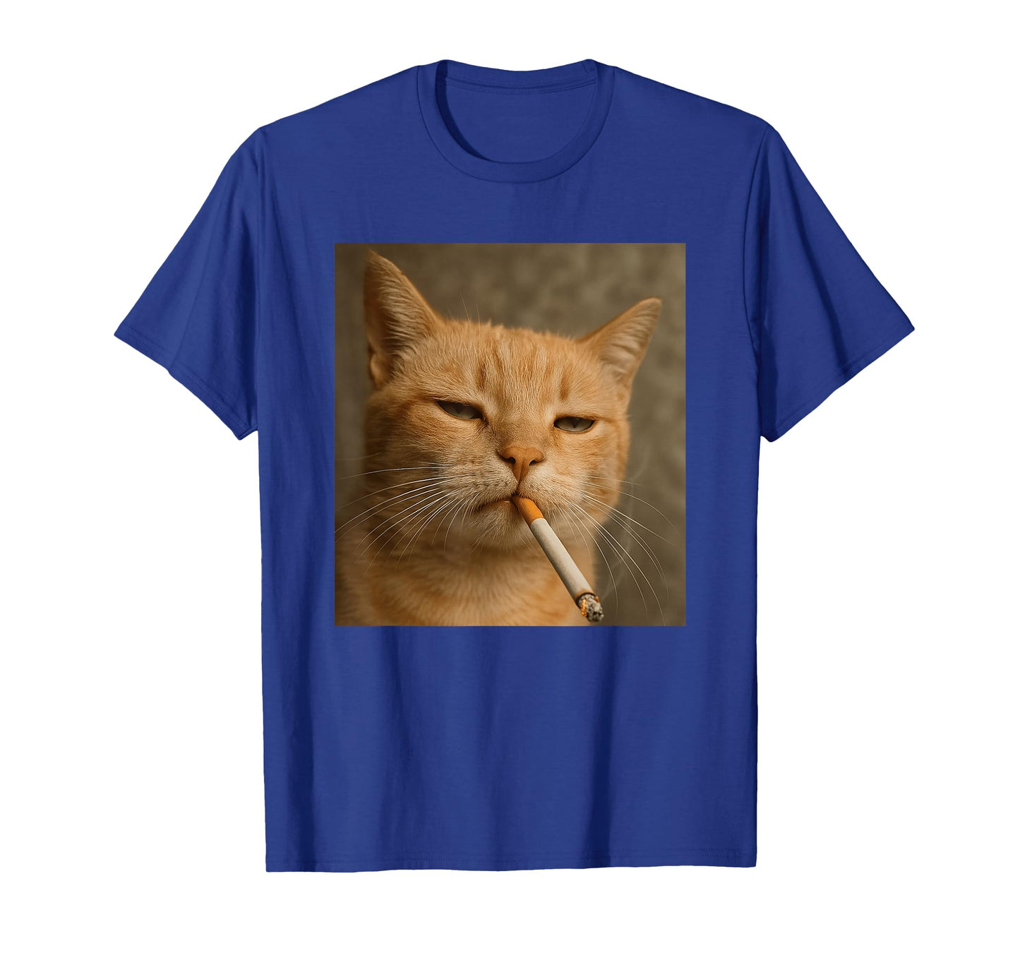 Funny Cat Meme Cat Smoking Cigarette Cat Lovers T-Shirt for Men Women