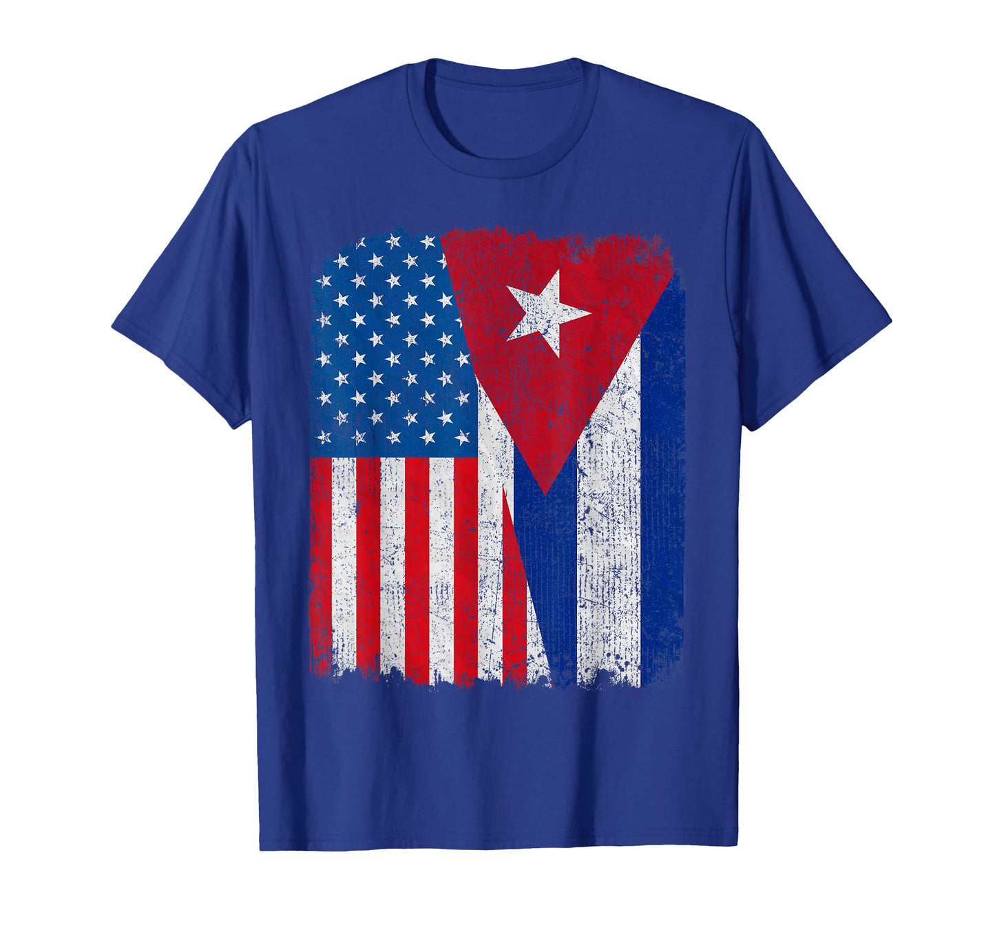 Cuban American Flag Half USA Cuba Root Proud T-Shirt