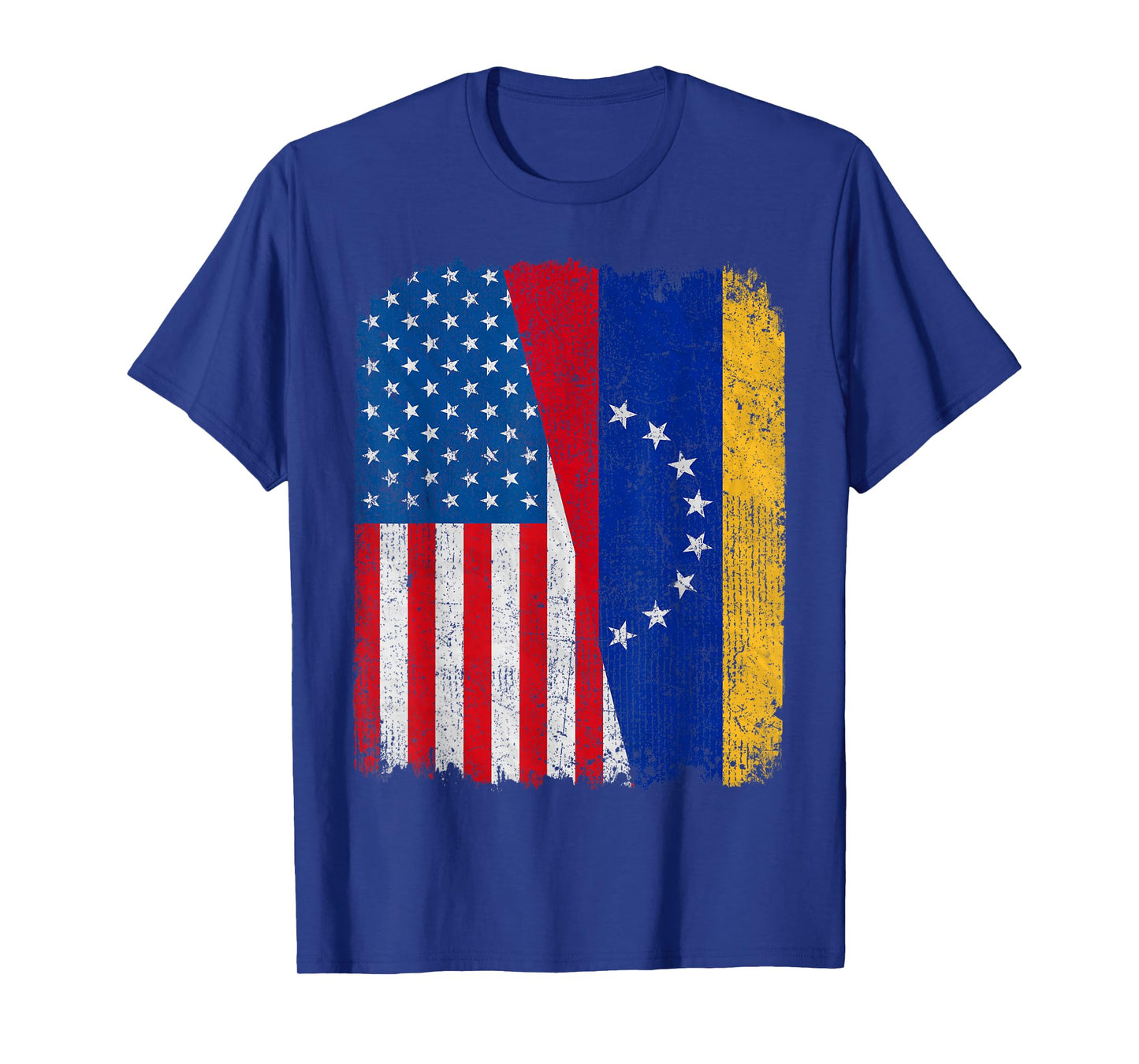 Venezuelan American Flag Half USA Venezuela Root Proud Women Kids Men T-Shirt