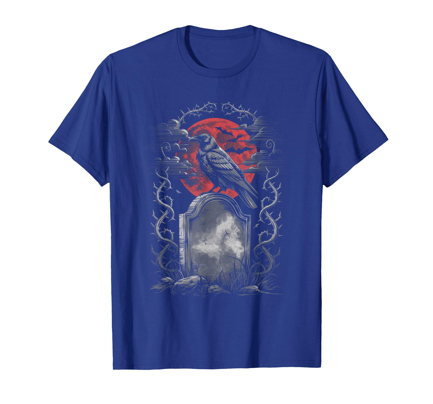 Raven Bird Gothic Raven art Cemetery Fantasy T-Shirt