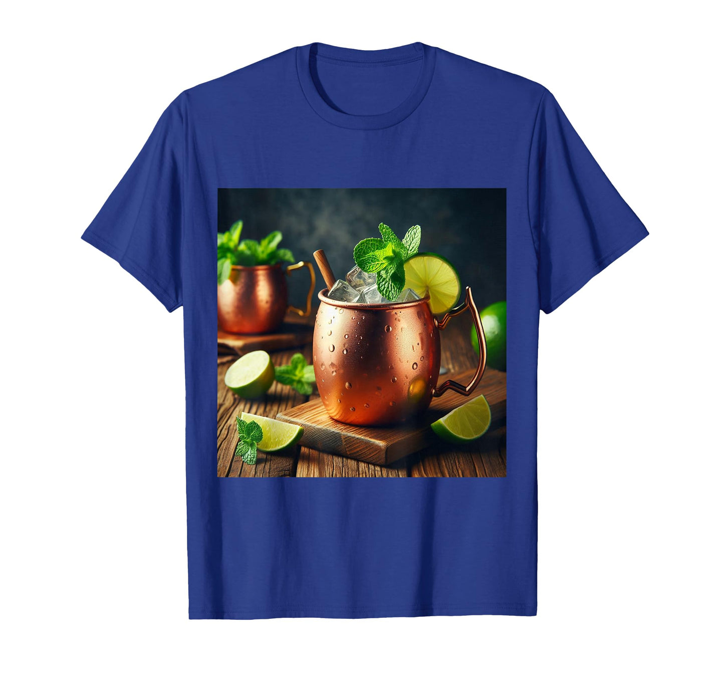Fun Moscow Mule Cocktail Copper Mug Costume T-Shirt