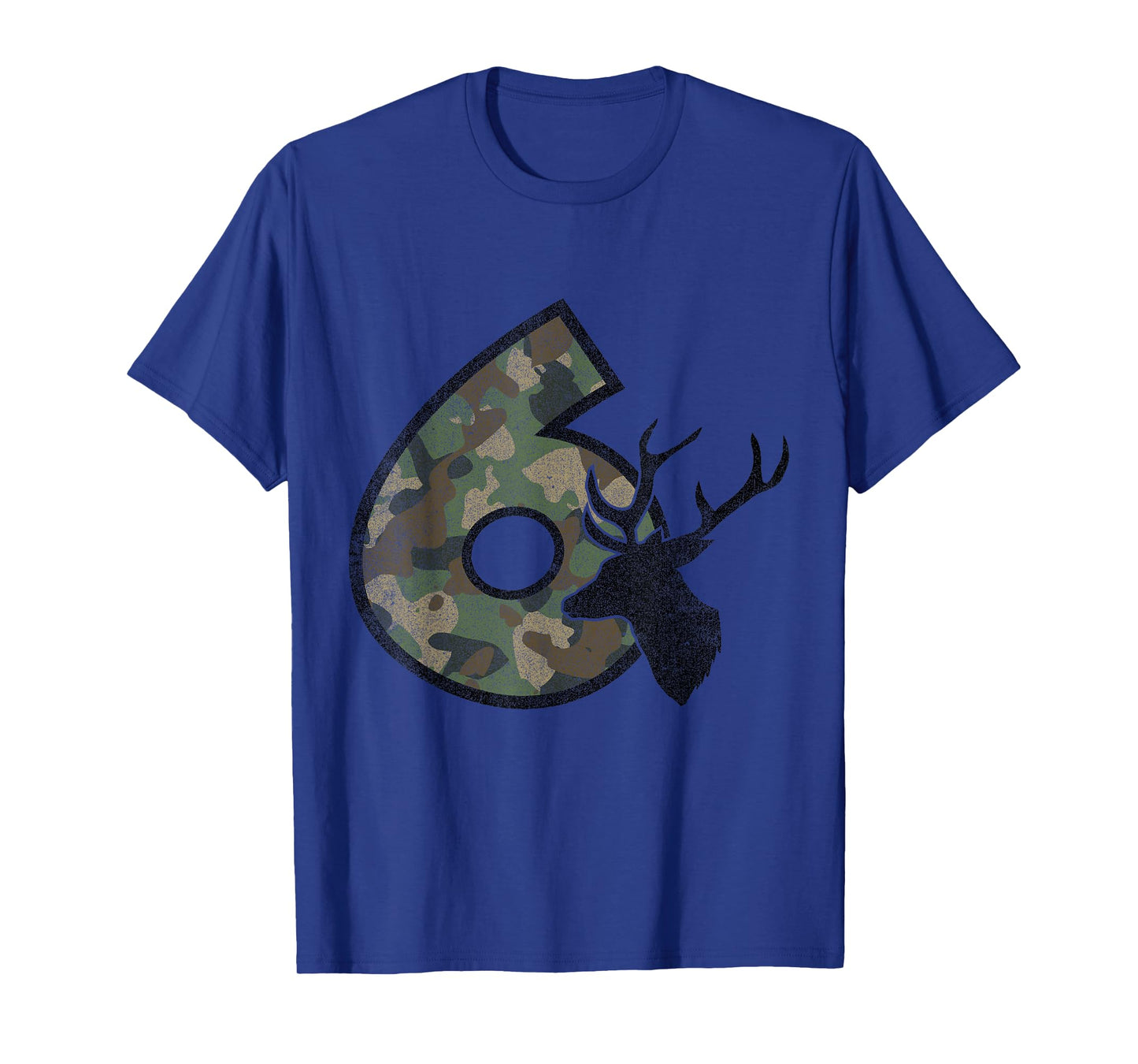 Country Boys Camo 6 Six Sixth Year Old Birthday Deer Hunter T-Shirt