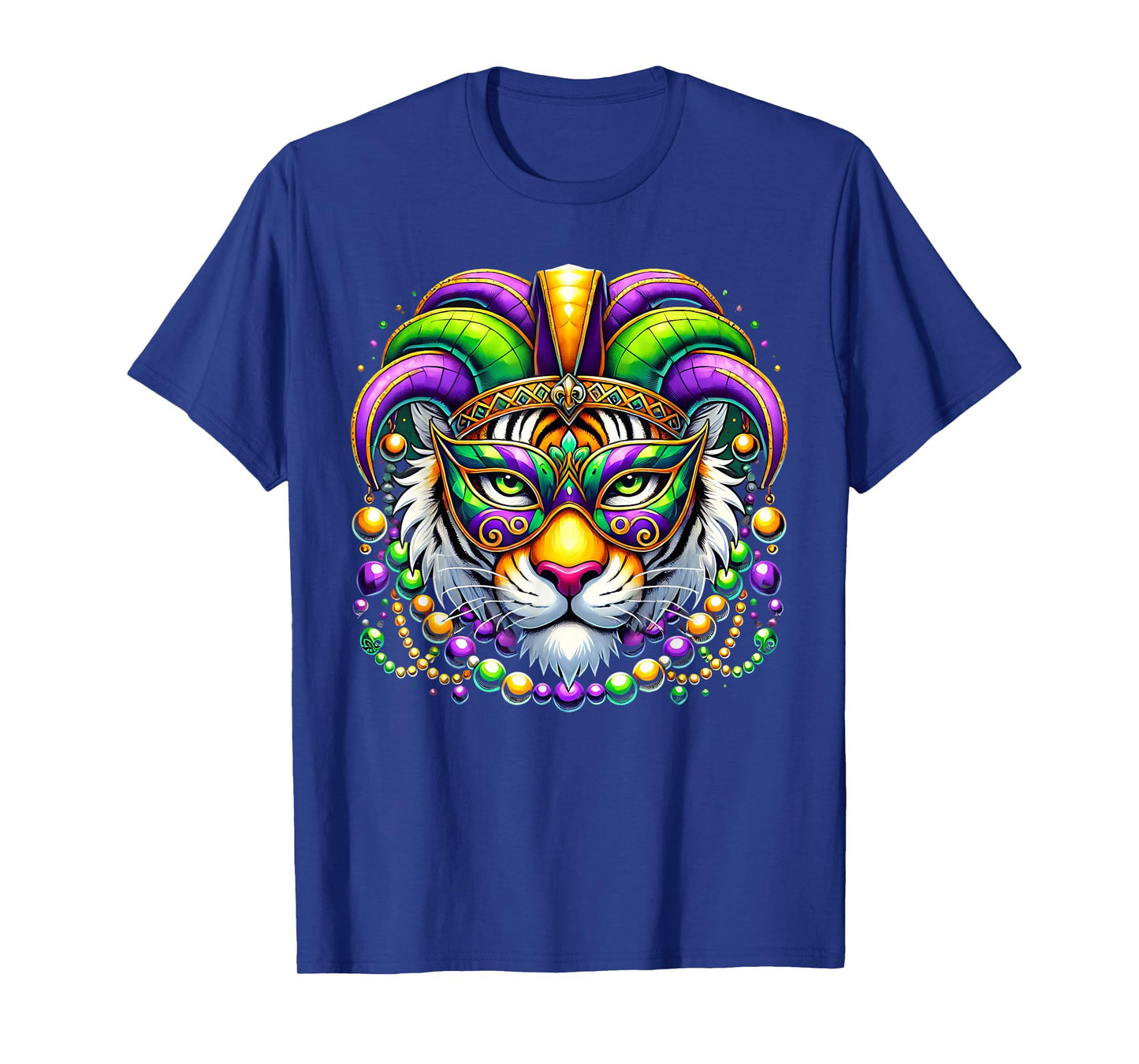 Tiger Mardi Gras Animal Lover New Orleans Louisiana Kids T-Shirt