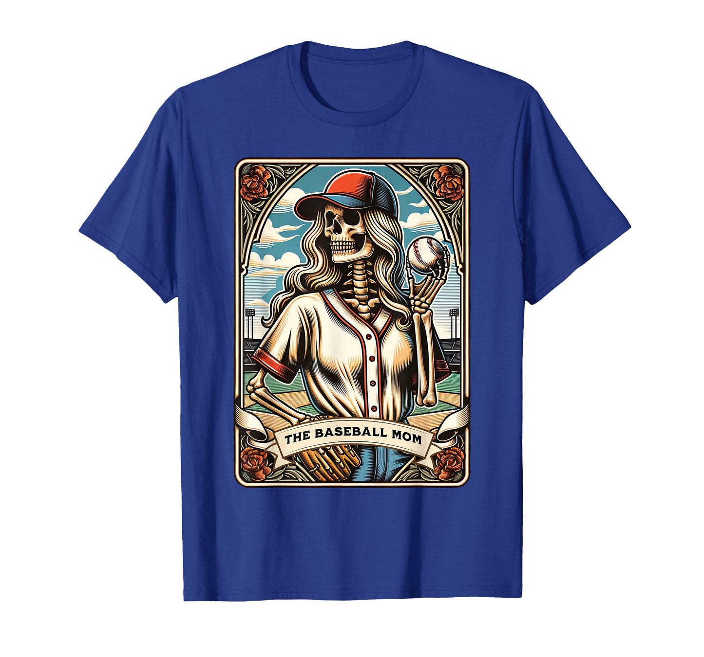 The Baseball Mom Skeleton Tarot Card Mother's Day Witch Vibe T-Shirt