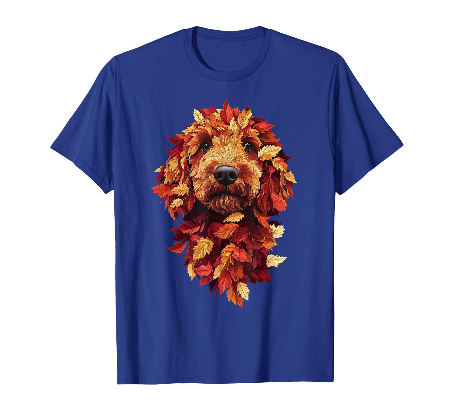 Goldendoodle Labradoodle Autumn Leaves Fall Dog Doodle Mom T-Shirt