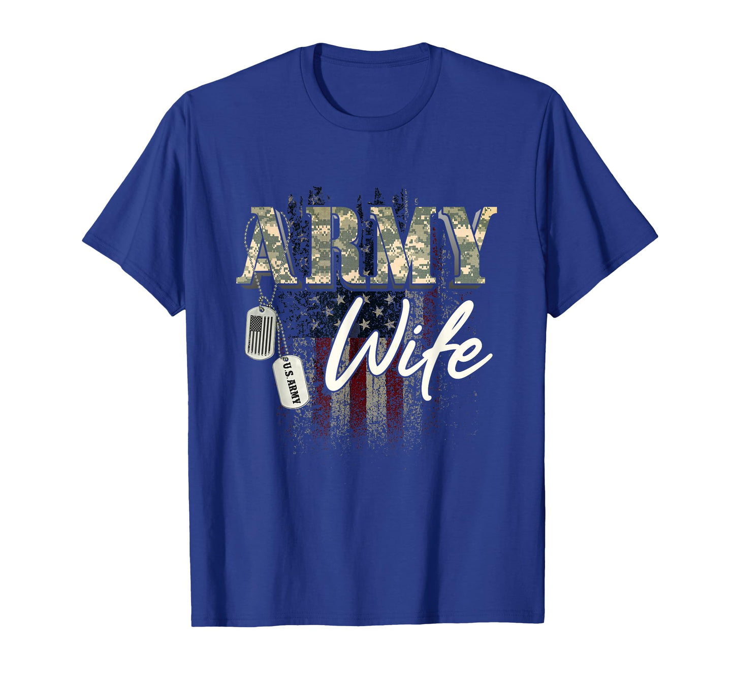 Proud Army Wife American Veteran Military Gift T-Shirt