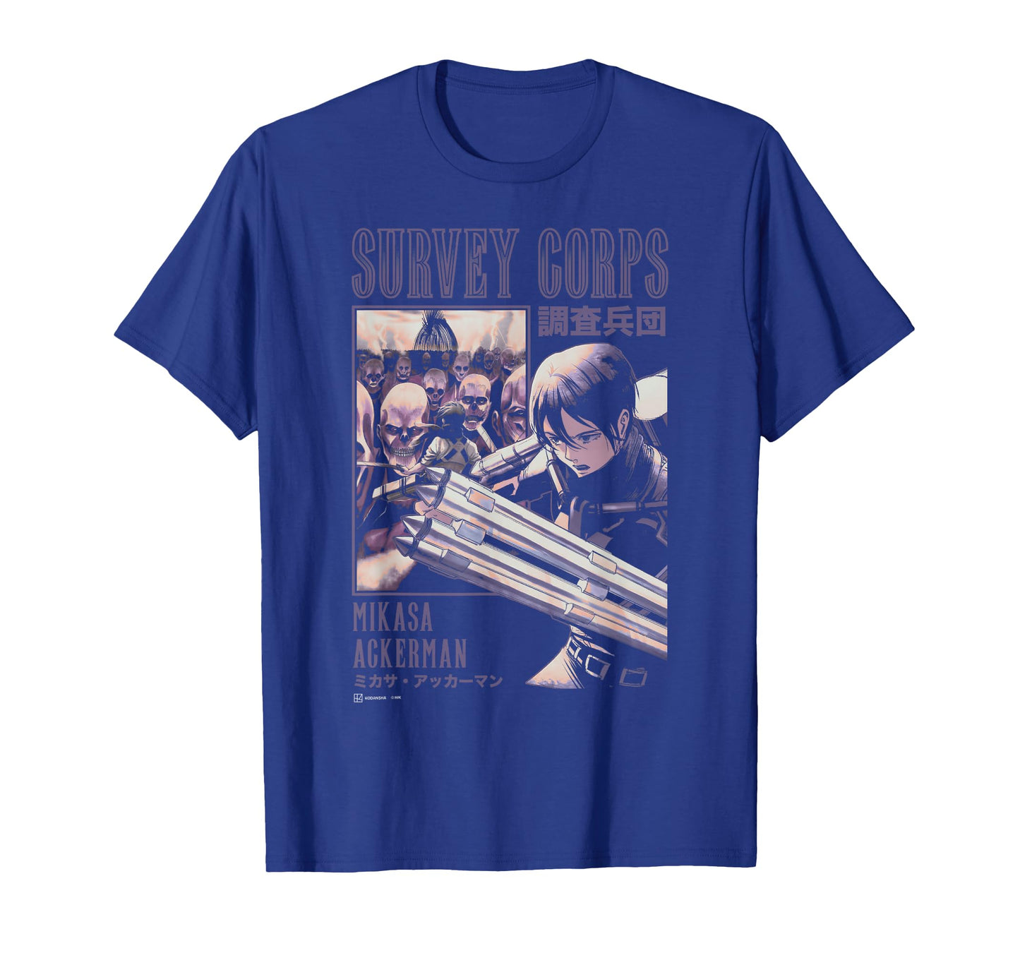 Attack on Titan Mikasa Ackerman Survey Corps Epic Poster T-Shirt