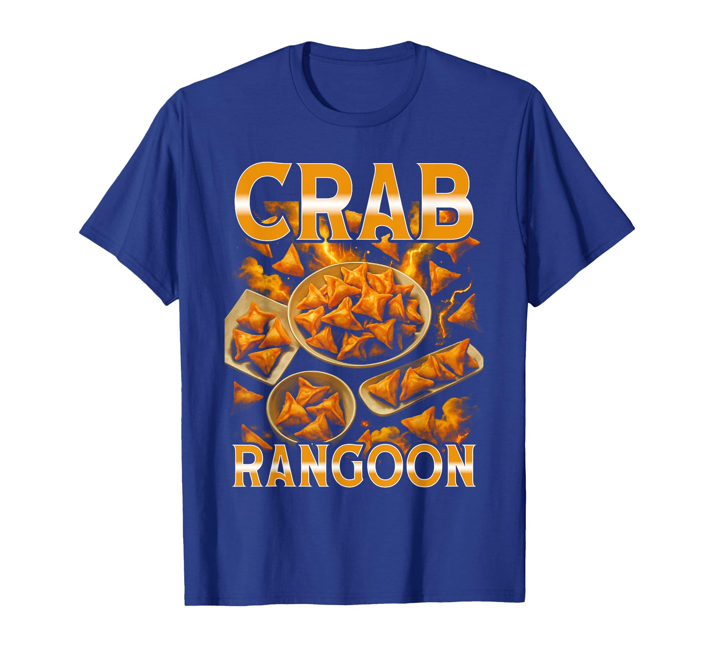 Crab Rangoon Bootleg 90s Rap 80s Rock Funny Chinese Food T-Shirt