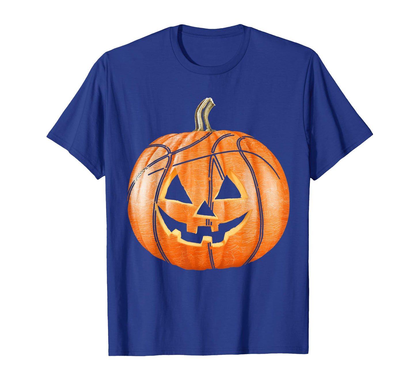 Funny Spooky Pumpkin Basketball Player Women Men Halloween T-Shirt
